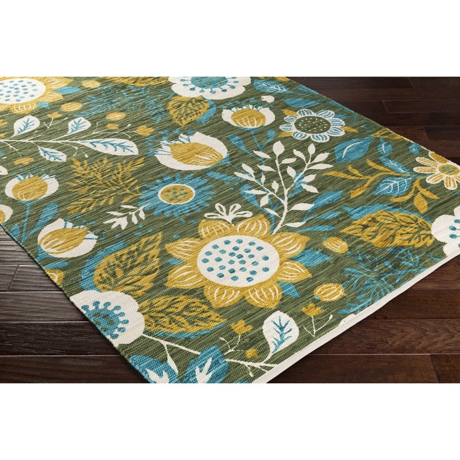 Hand-Woven Woz Cotton Area Rug