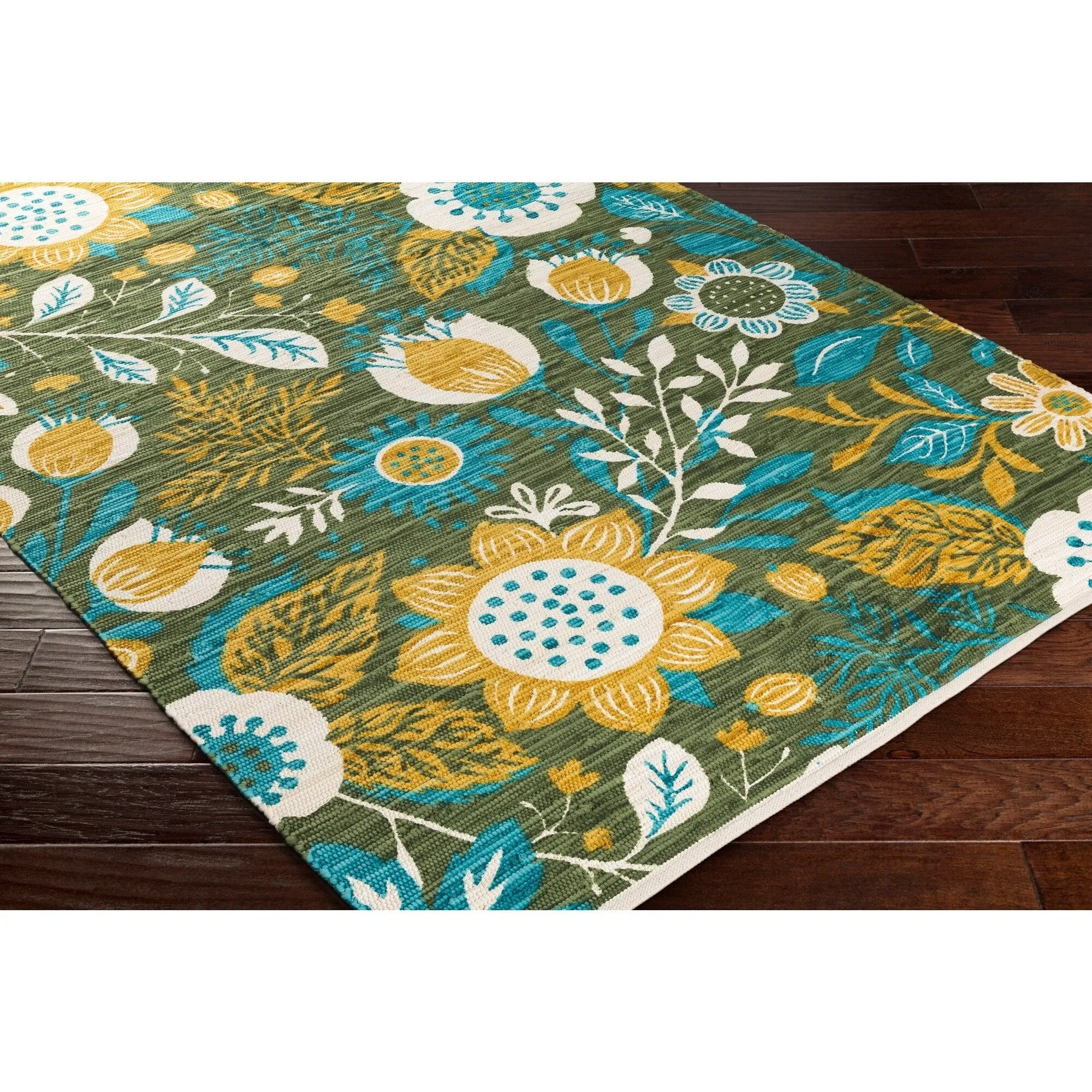 Hand-Woven Woz Cotton Area Rug