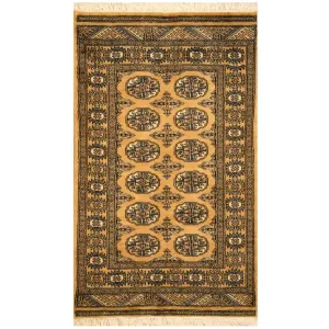 Handmade Bokhara Wool Rug (Pakistan) - 2'6 x 4'