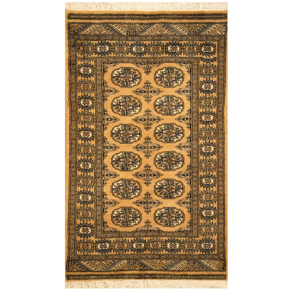 Handmade Bokhara Wool Rug (Pakistan) - 2'6 x 4'