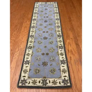 HERAT ORIENTAL Handmade 2'4 x 8'1 Wool Runner - 2'4 x 8'1