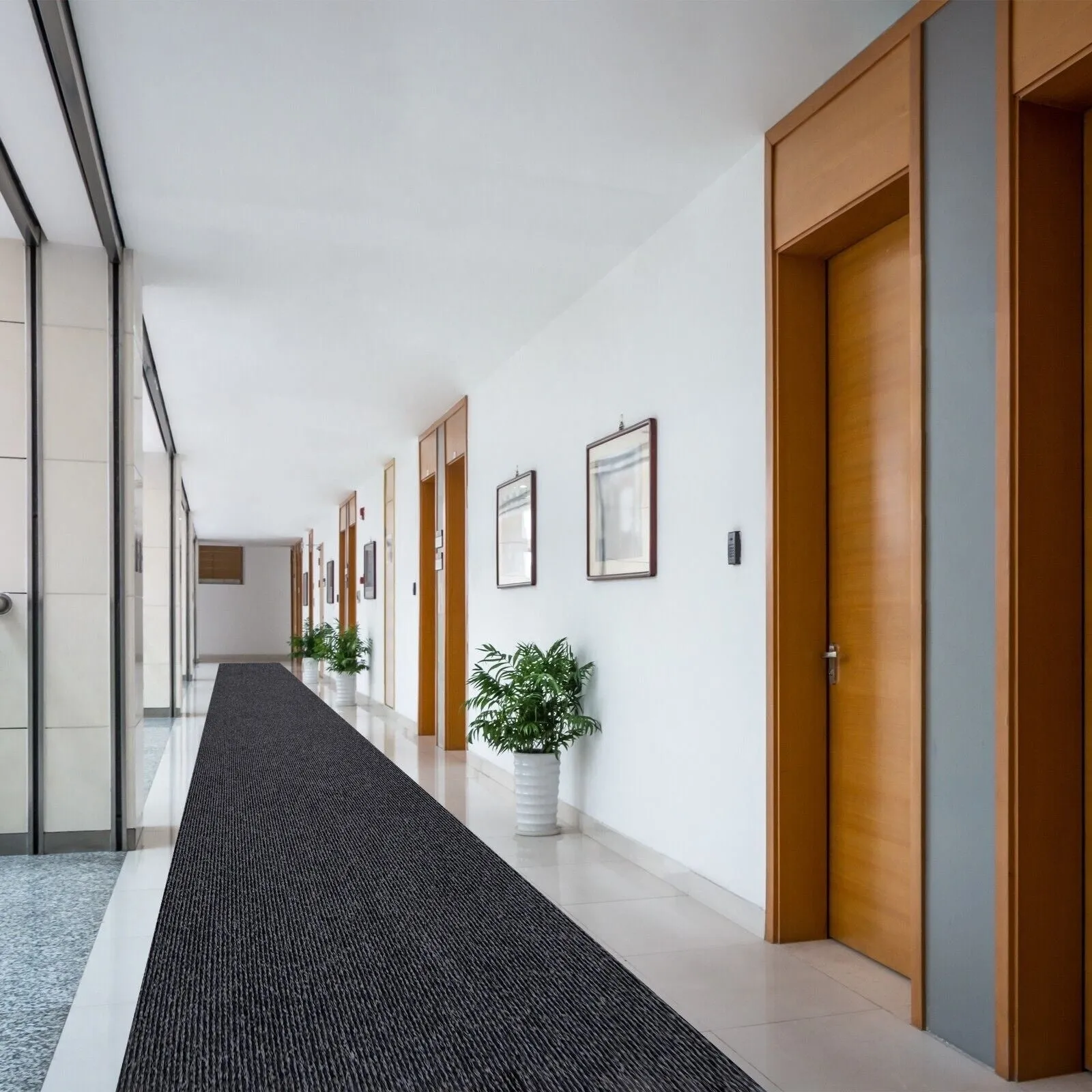 High-Quality Indoor/Outdoor Custom Size Carpet Runner Rug with Non-Slip PVC Backing 31'' wide x your choice of lenght
