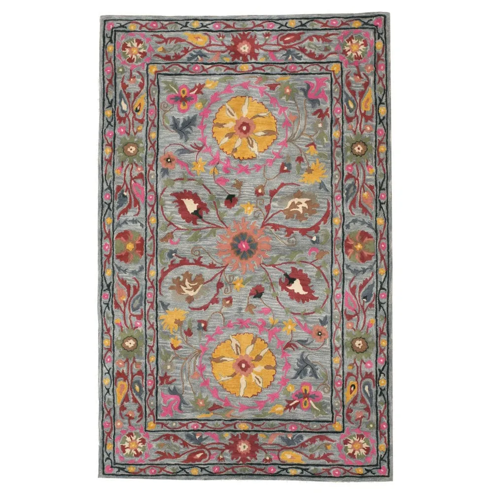 Home Decor EORC Hand-Tufted Wool Oriental Rug Elegant Blue Area Rug for Living Room. Bedroom. Office. & Home Dcor Premium