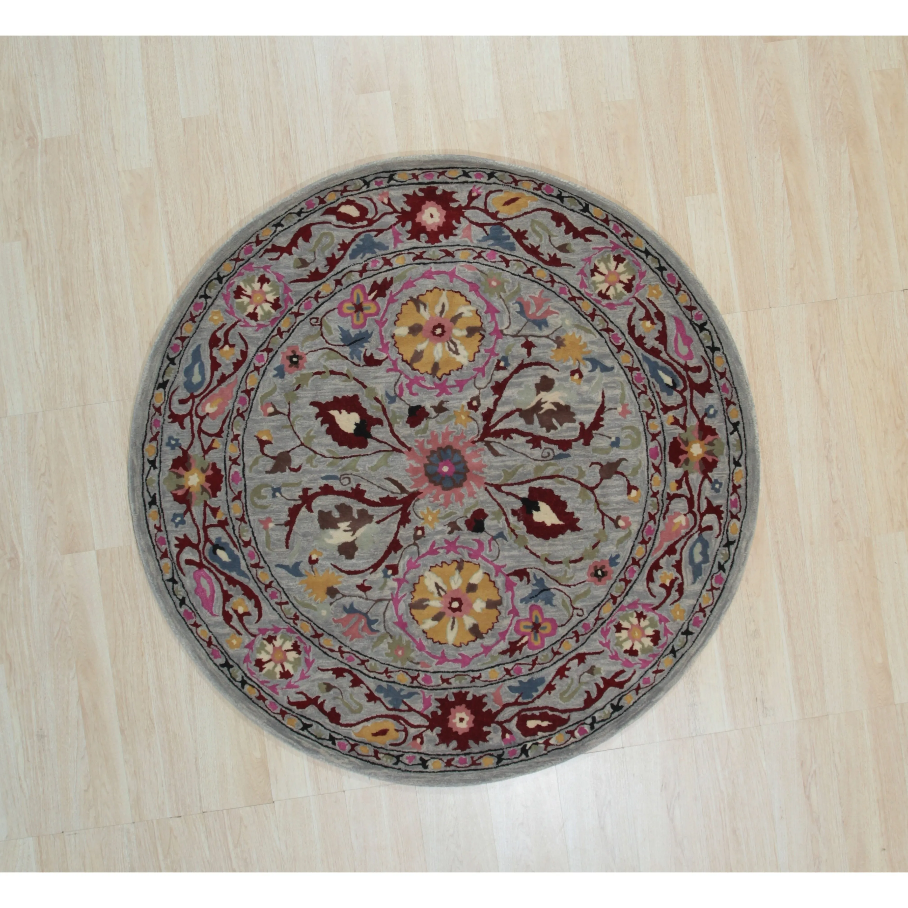 Home Decor EORC Hand-Tufted Wool Oriental Rug Elegant Blue Area Rug for Living Room. Bedroom. Office. & Home Dcor Premium