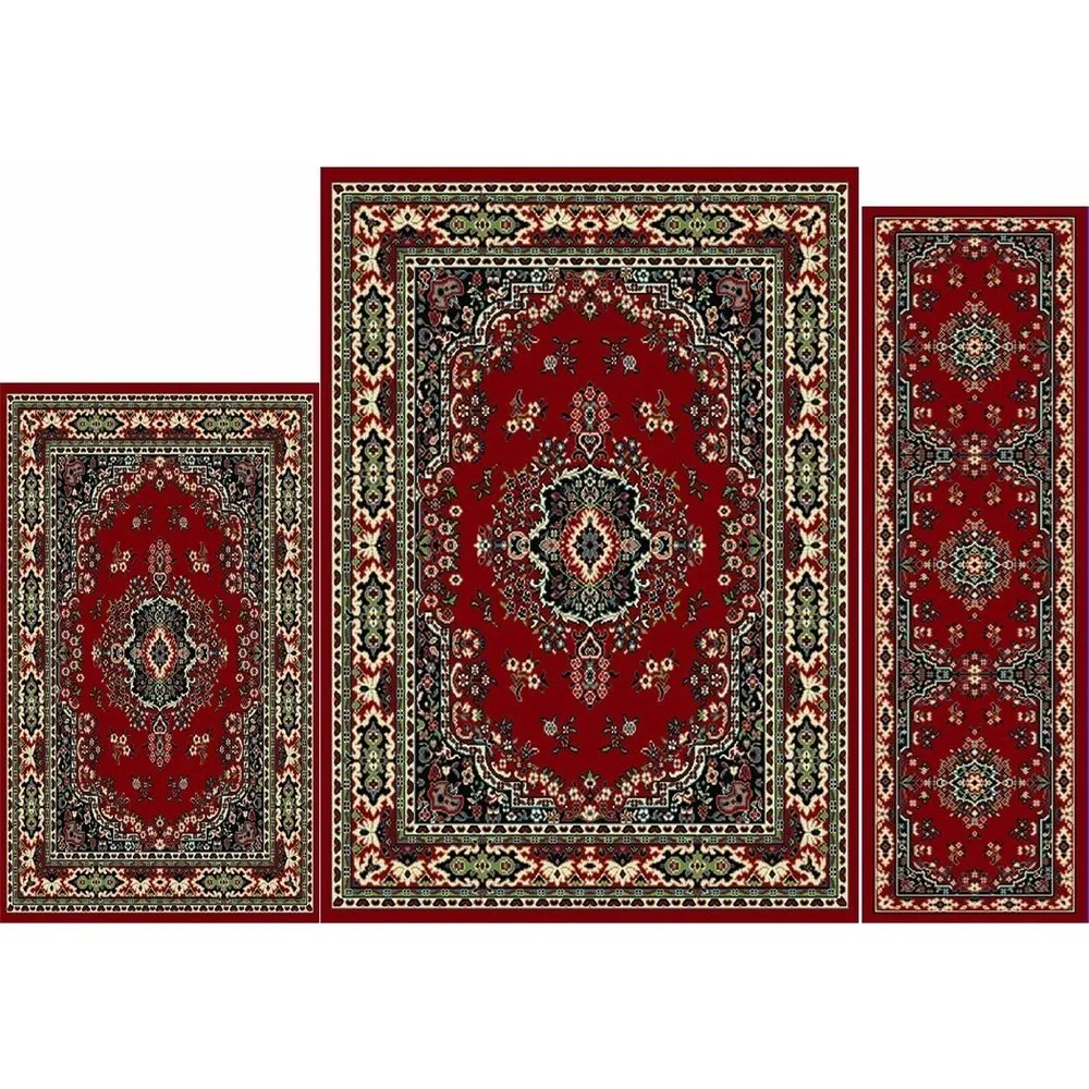 Home Dynamix Ariana Collection Traditional 3-Piece Area Rug (4'11x6'11. 1'8x4'11. 1'8x2'8)
