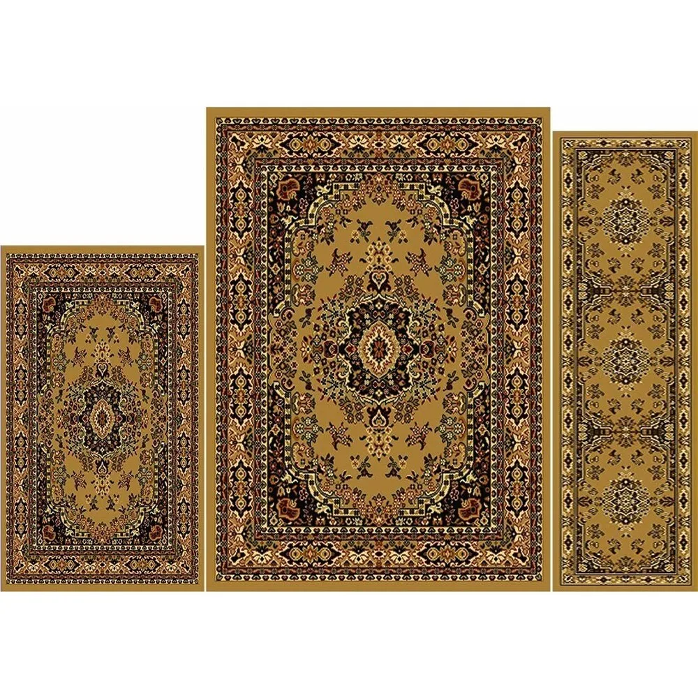 Home Dynamix Ariana Collection Traditional 3-Piece Area Rug (4'11x6'11. 1'8x4'11. 1'8x2'8)