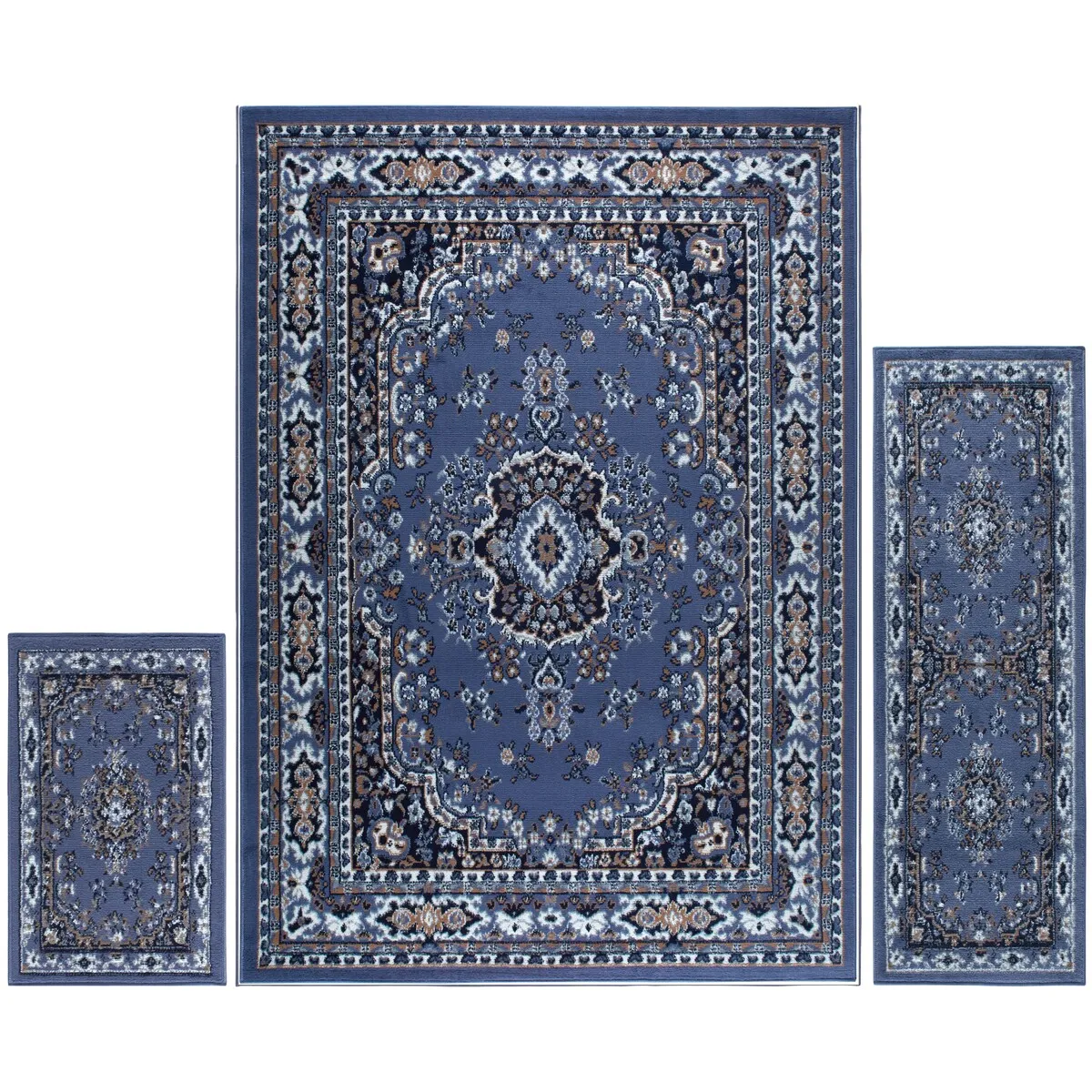 Home Dynamix Ariana Collection Traditional 3-Piece Area Rug (4'11x6'11. 1'8x4'11. 1'8x2'8)