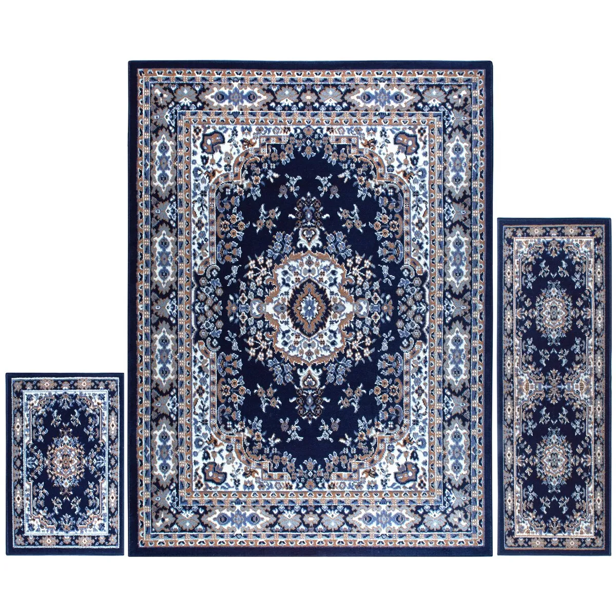 Home Dynamix Ariana Collection Traditional 3-Piece Area Rug (4'11x6'11. 1'8x4'11. 1'8x2'8)