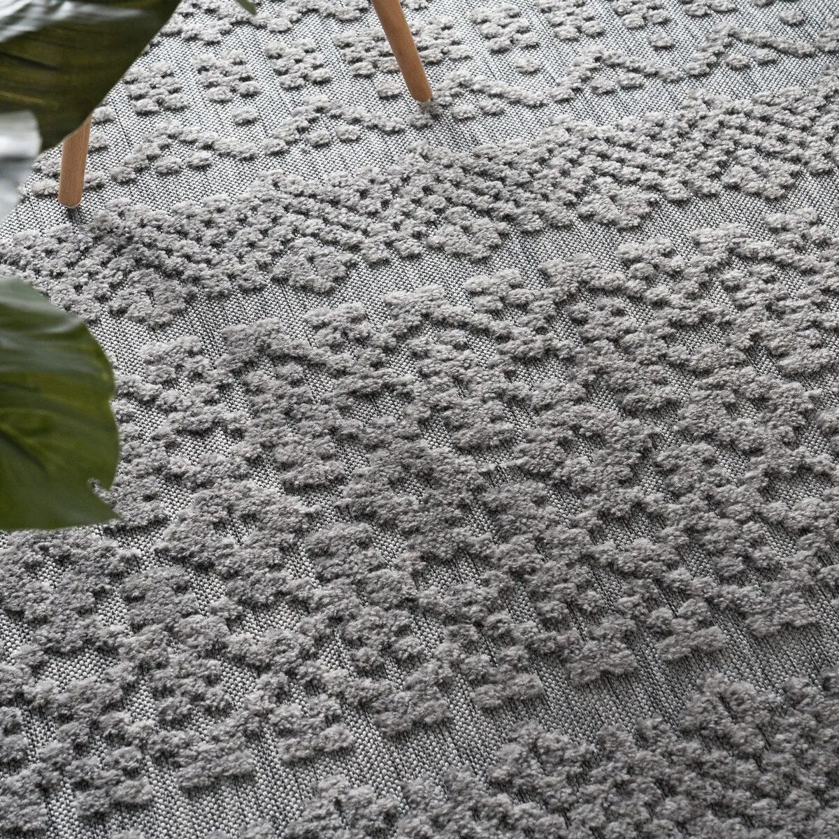 In- & Outdoor Rug Marrakesh Trellis Pattern with High/Low Effect