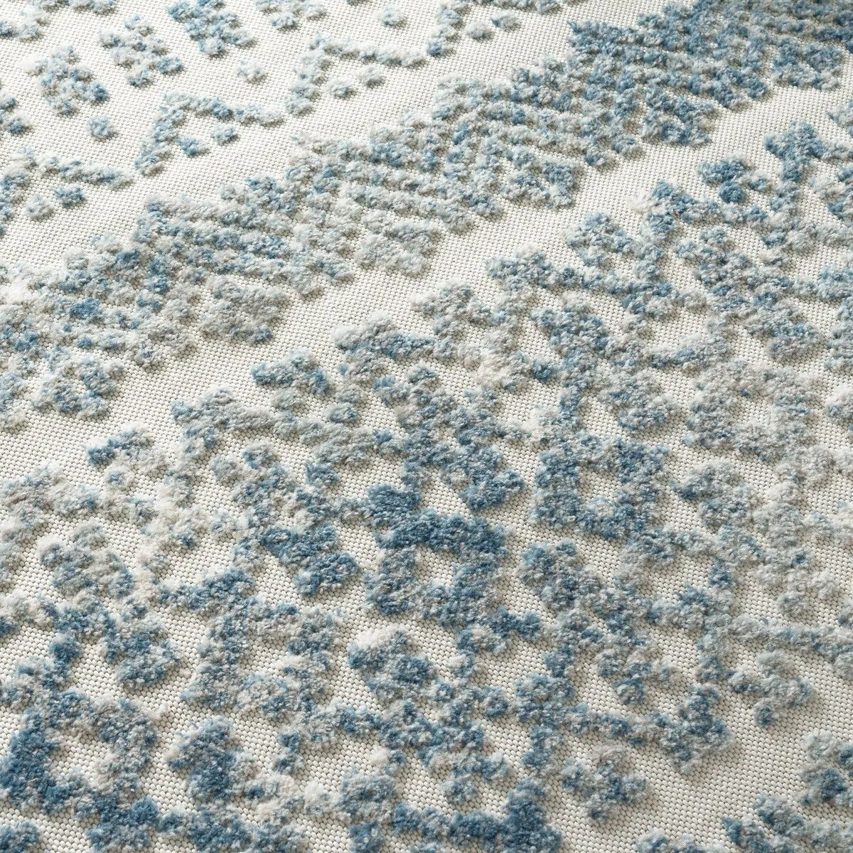 In- & Outdoor Rug Marrakesh Trellis Pattern with High/Low Effect