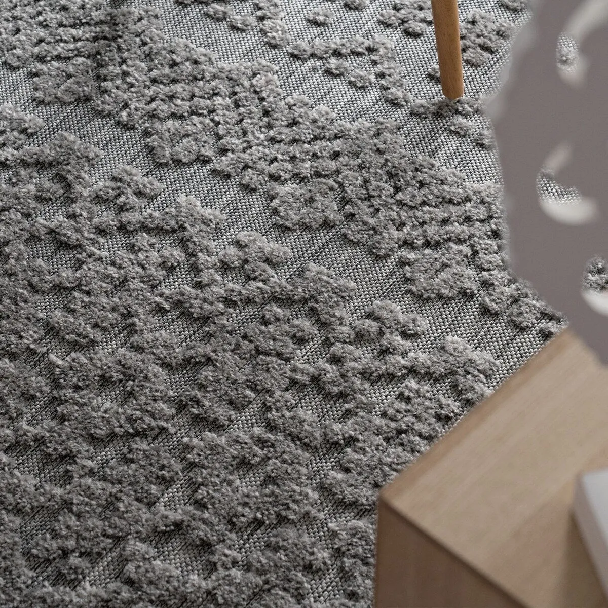 In- & Outdoor Rug Marrakesh Trellis Pattern with High/Low Effect