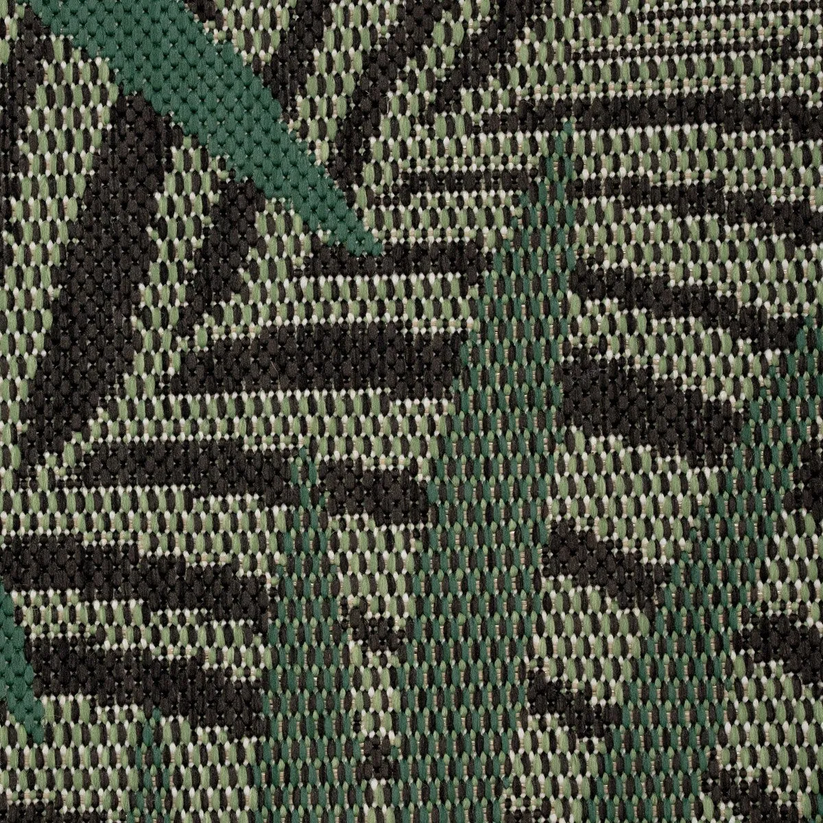 Indoor & Outdoor Rug - Jungle Design with Green Palm Trees