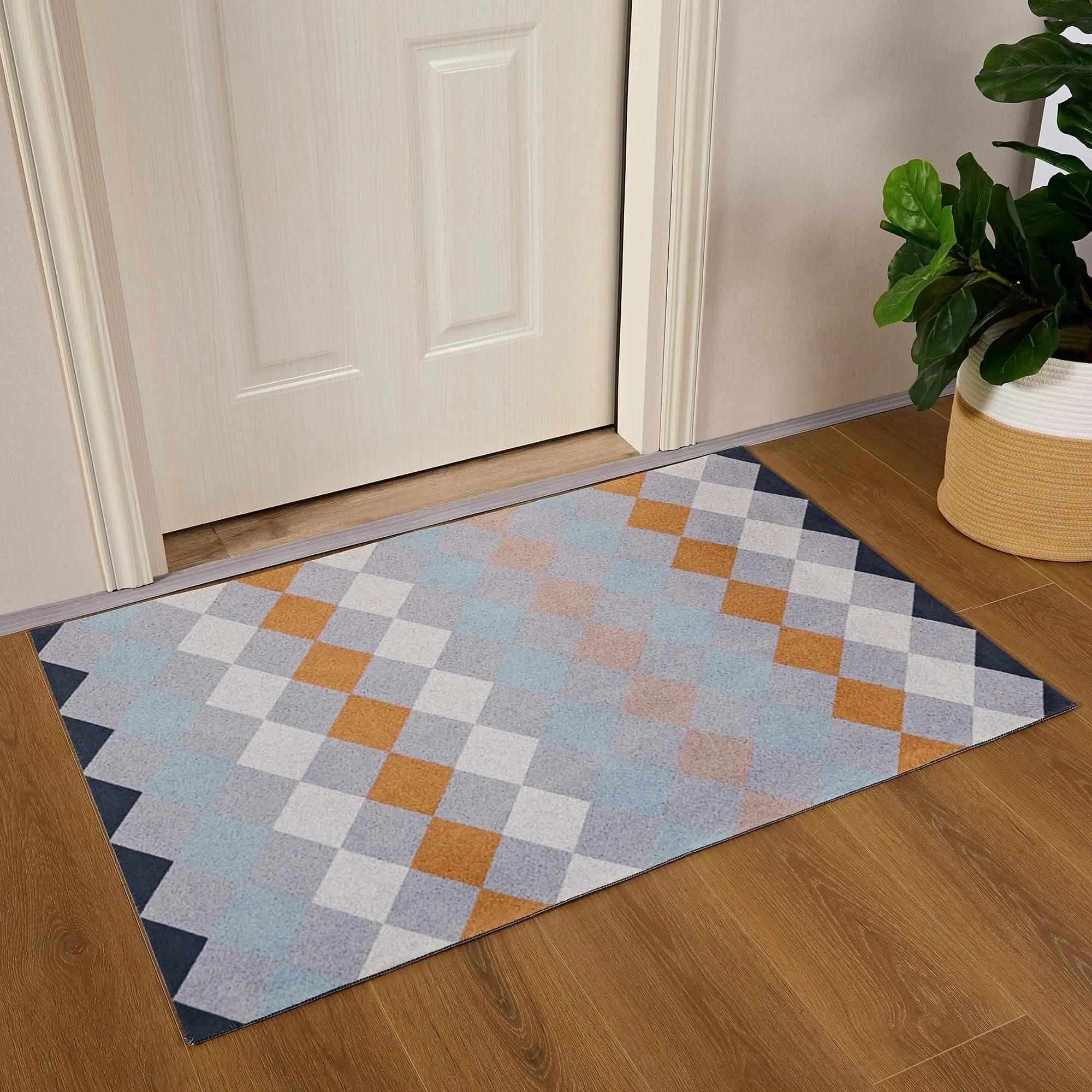 Indoor Door Mat. Front Back Outdoor Mat Rubber Backing. Low-Profile Entrance Rugs. Absorbent Resist Dirt Doormats Inside Doormat