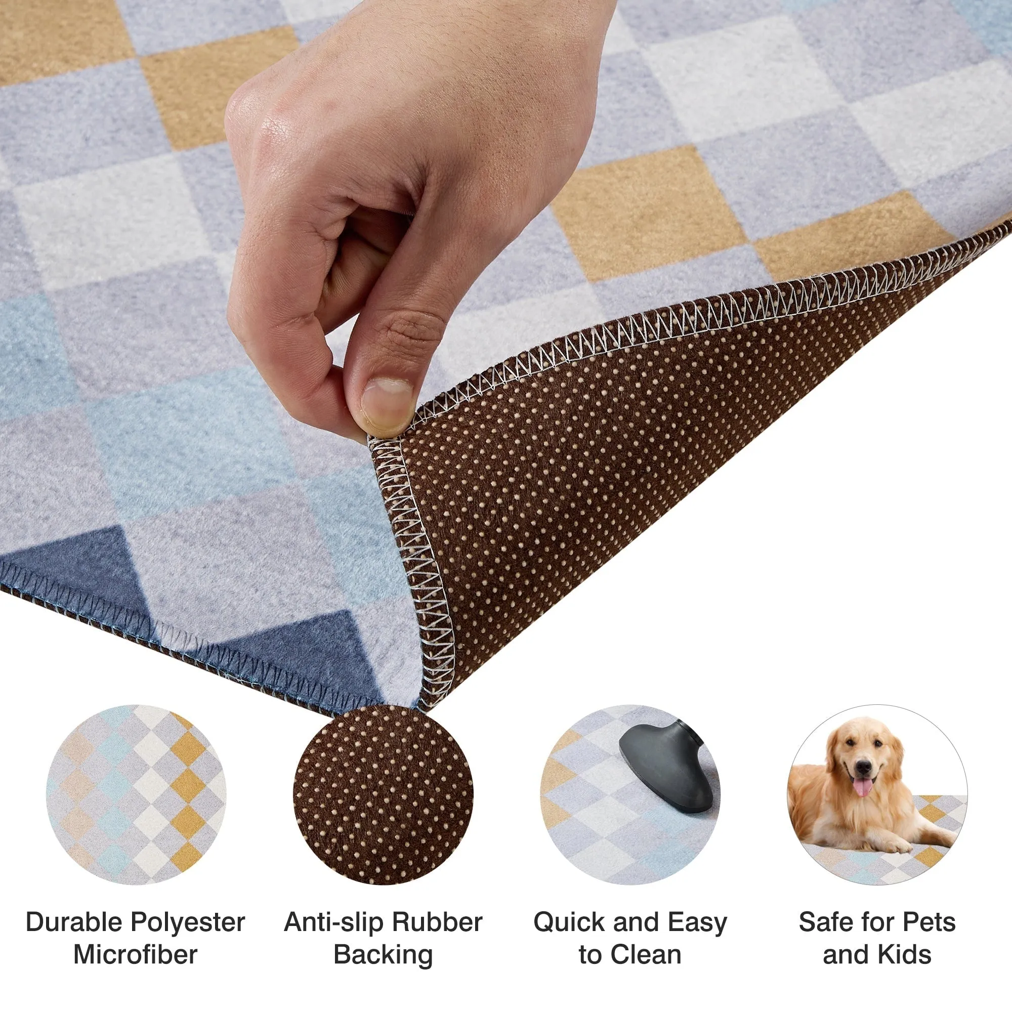 Indoor Door Mat. Front Back Outdoor Mat Rubber Backing. Low-Profile Entrance Rugs. Absorbent Resist Dirt Doormats Inside Doormat