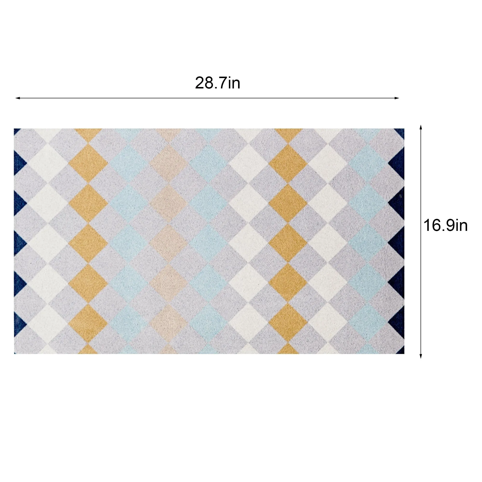 Indoor Door Mat. Front Back Outdoor Mat Rubber Backing. Low-Profile Entrance Rugs. Absorbent Resist Dirt Doormats Inside Doormat