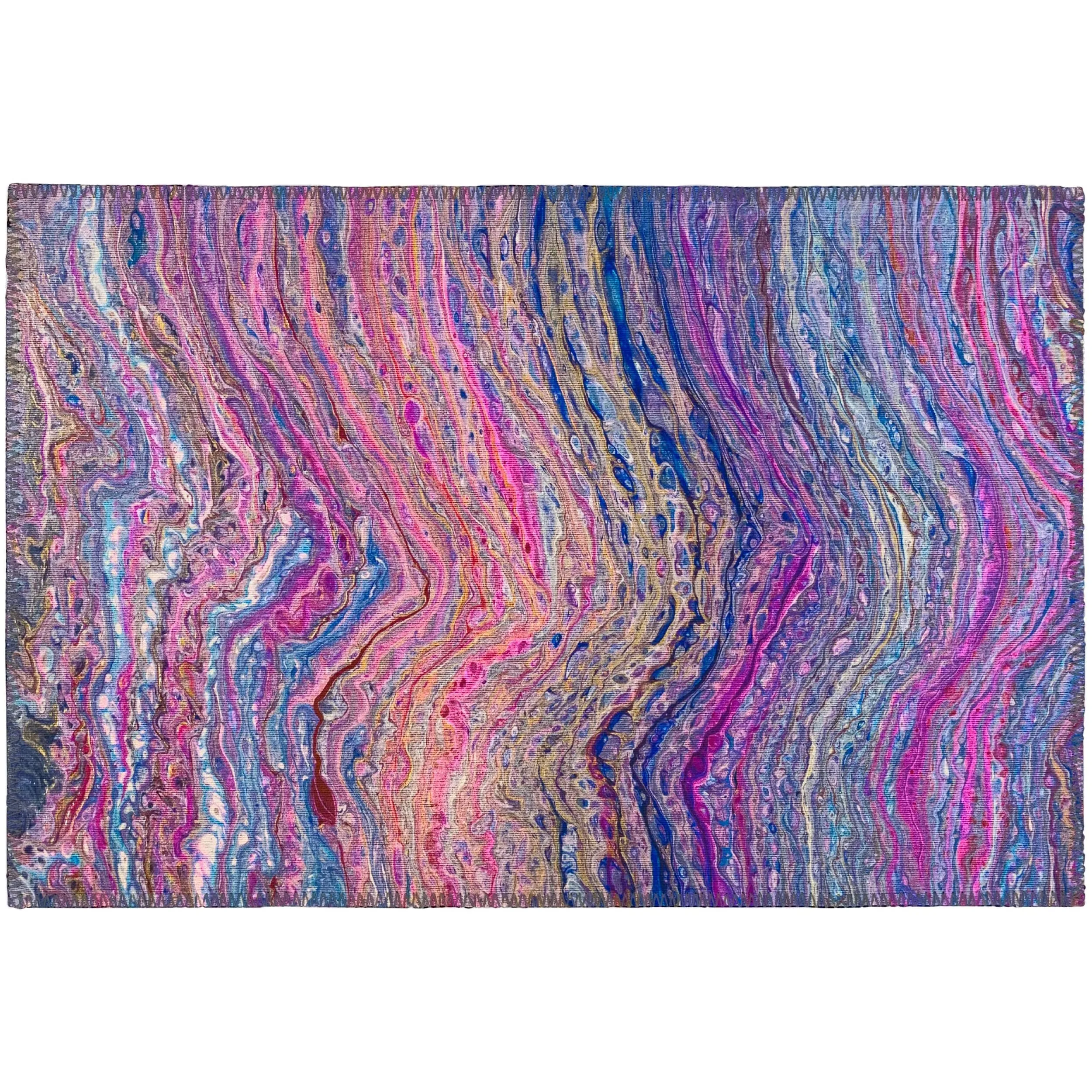 Indoor/ Outdoor Addison Karina Abstract Washable Area Rug