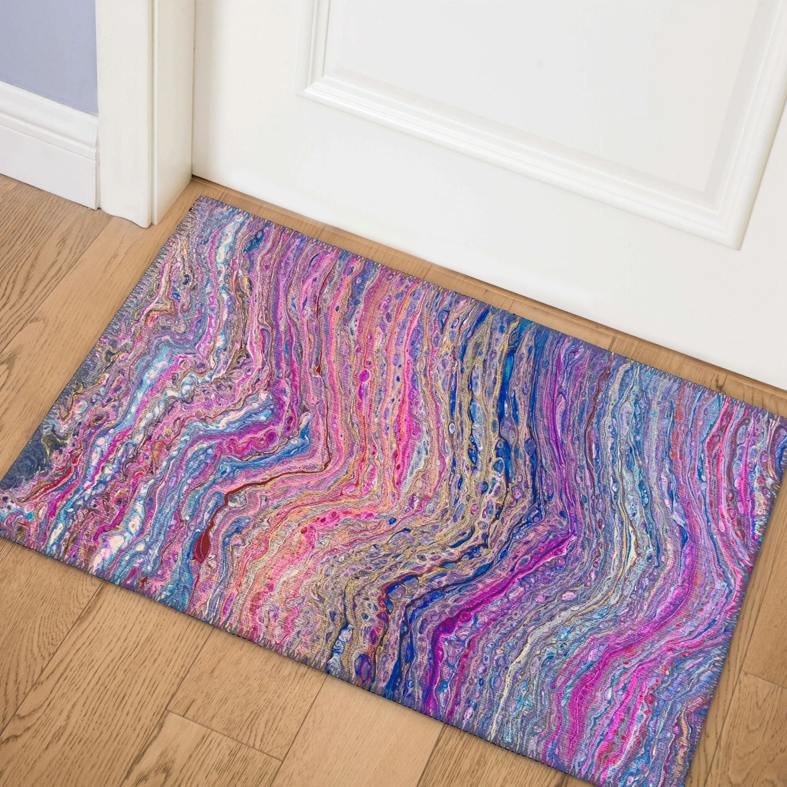 Indoor/ Outdoor Addison Karina Abstract Washable Area Rug