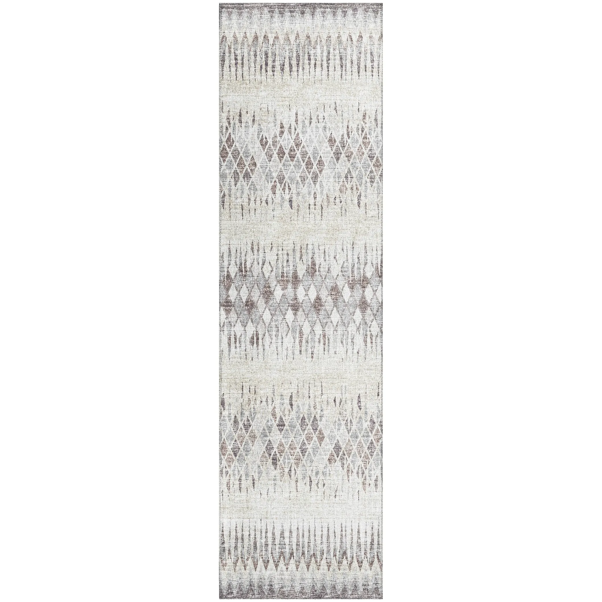 Indoor/Outdoor Rylee Boho Diamonds Washable Rug New