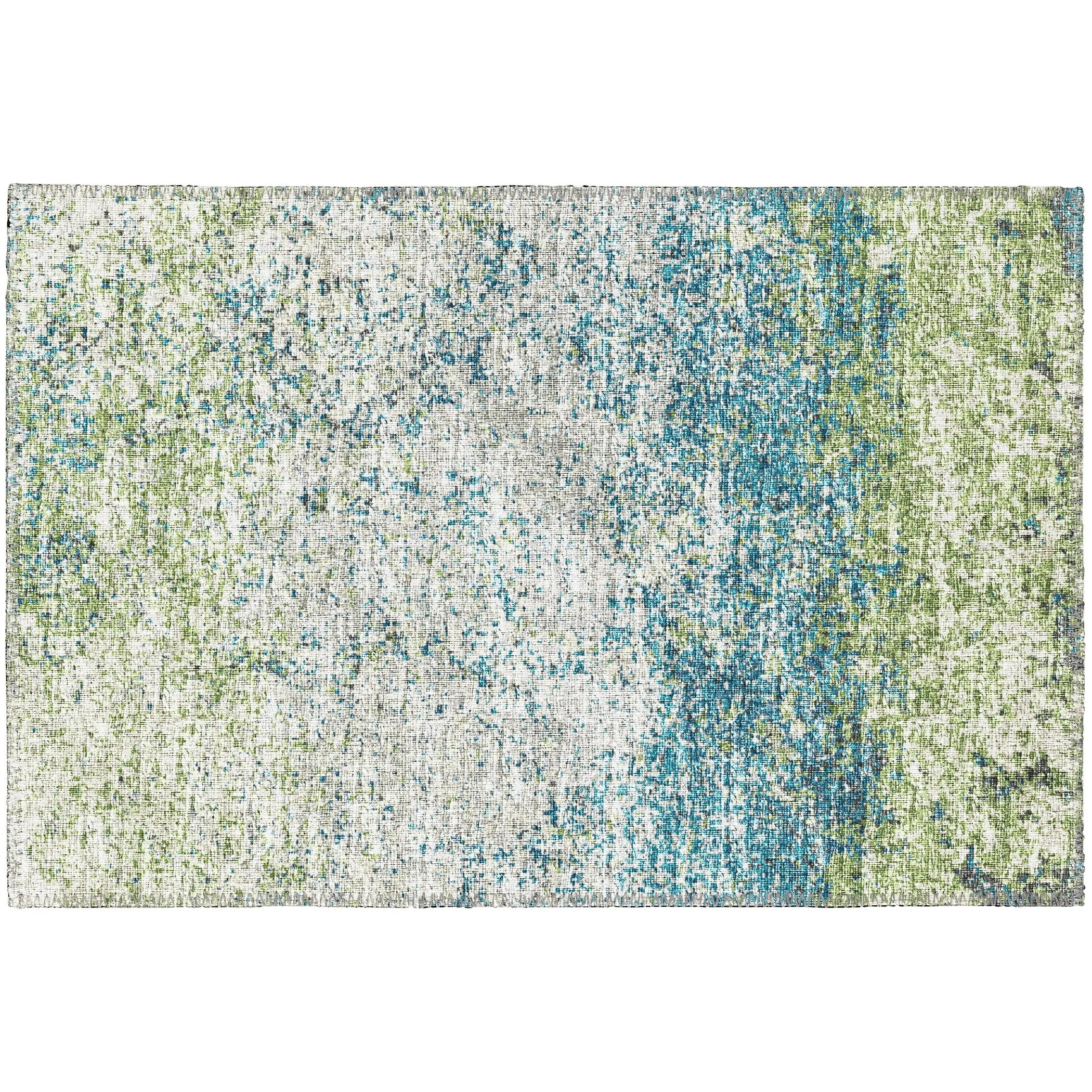 Indoor/Outdoor Rylee Modern Abstract Washable Rug New