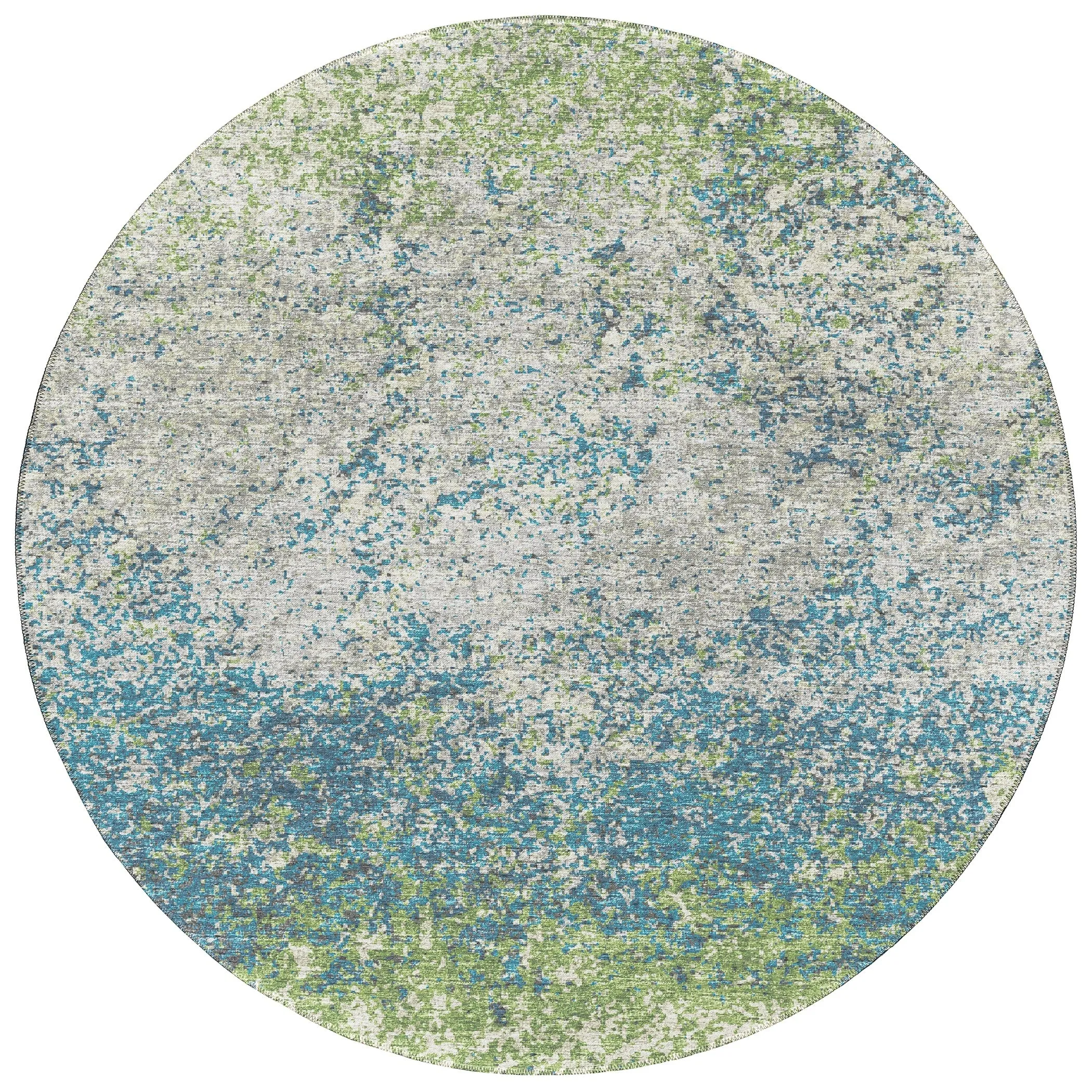 Indoor/Outdoor Rylee Modern Abstract Washable Rug New