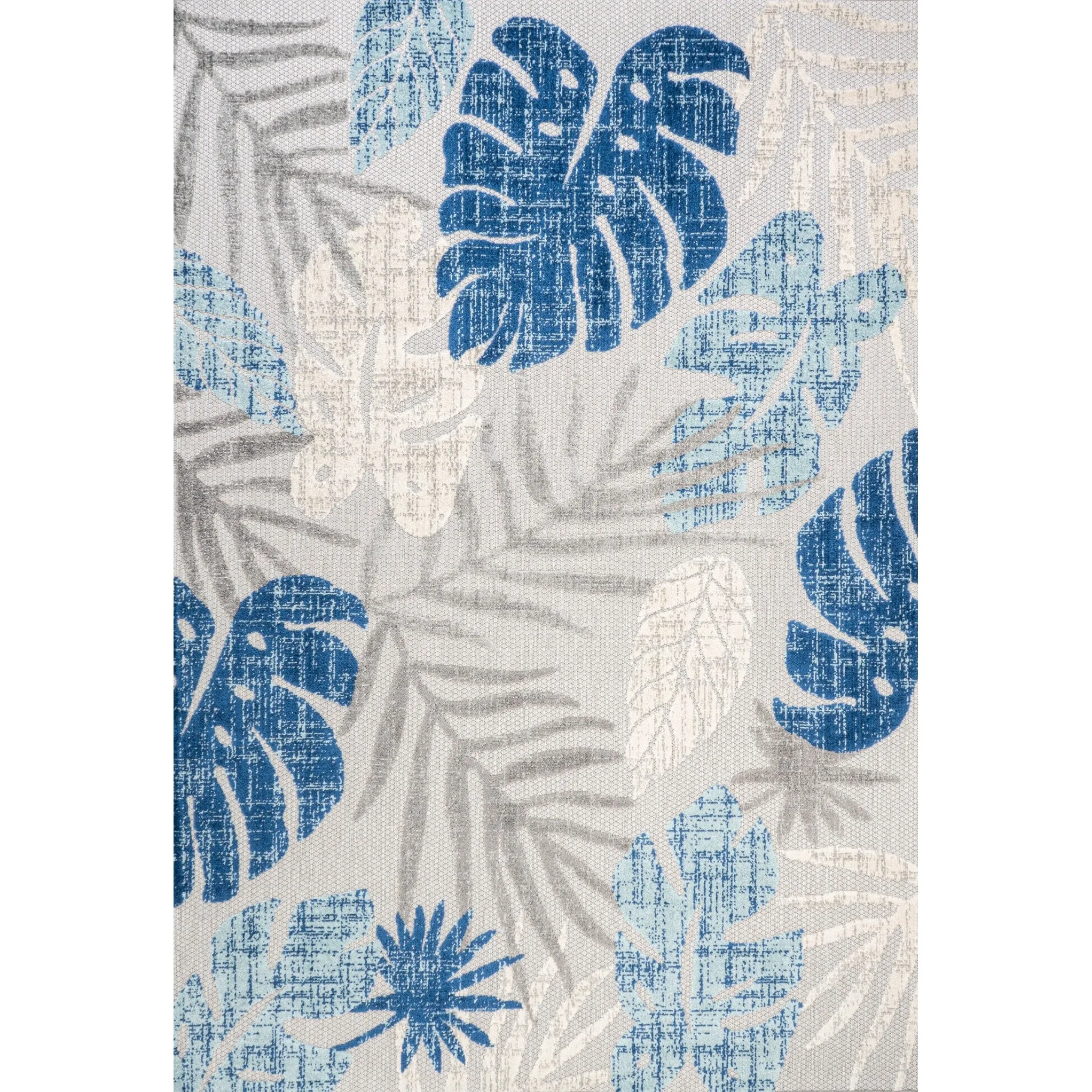 JONATHAN Y Algarve Tropical Leaf High-Low Indoor/Outdoor Area Rug