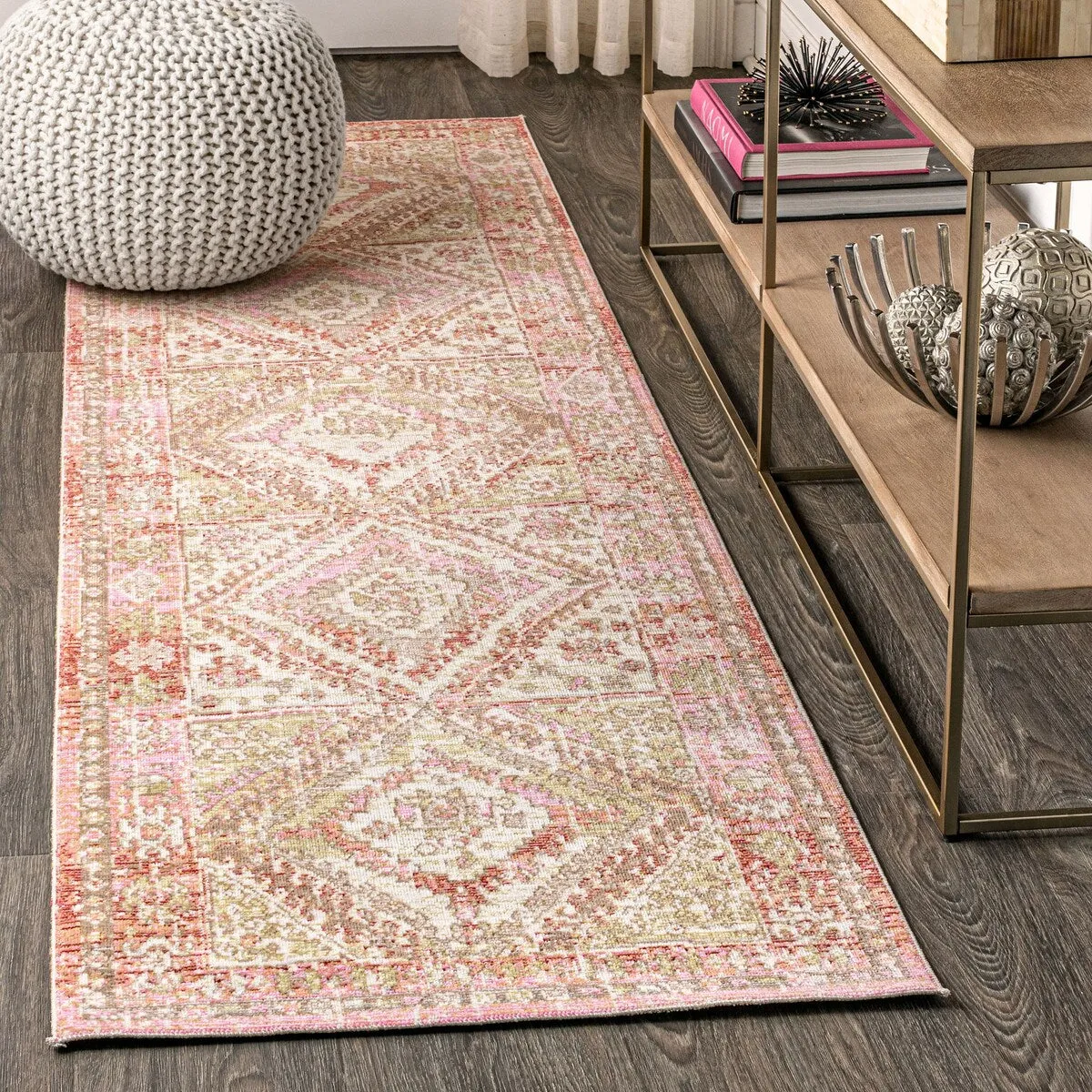 JONATHAN Y Alhambra Ornate Geometric Medallion Area Rug