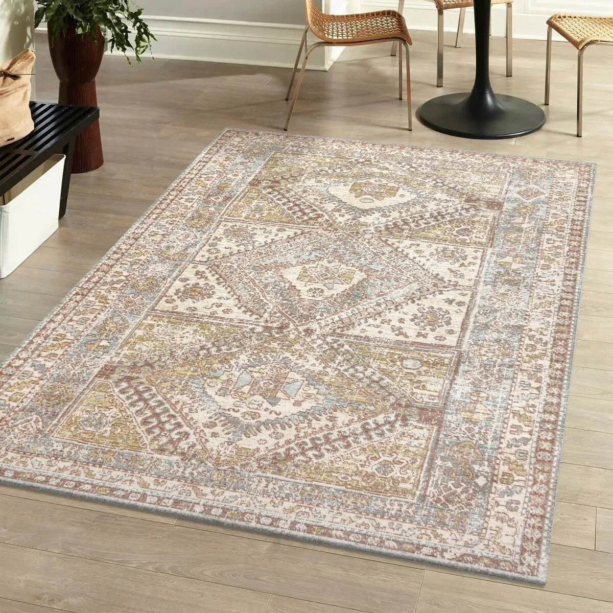 JONATHAN Y Alhambra Ornate Geometric Medallion Area Rug