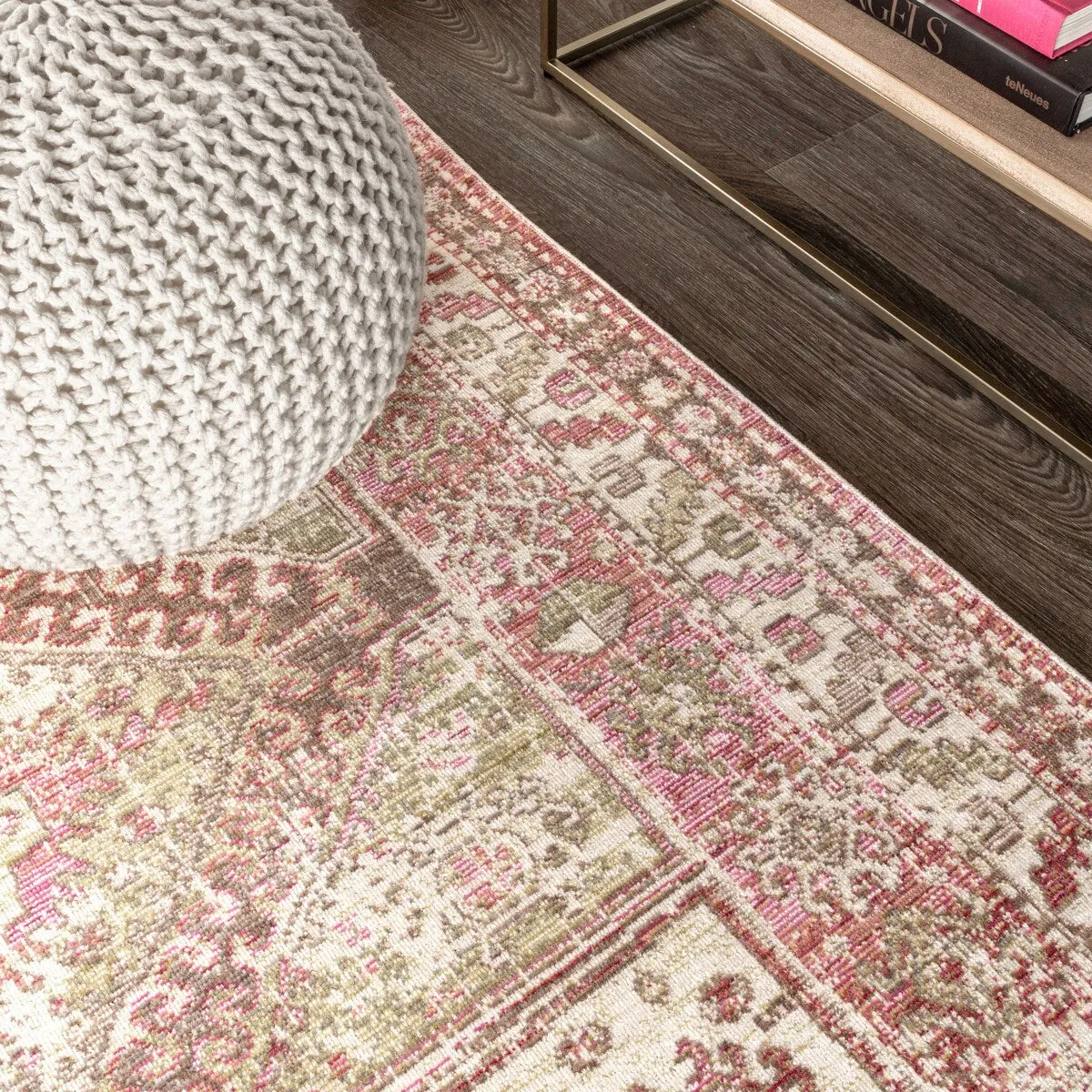 JONATHAN Y Alhambra Ornate Geometric Medallion Area Rug
