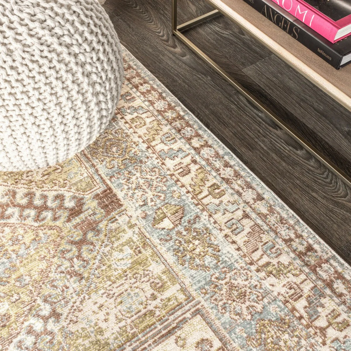 JONATHAN Y Alhambra Ornate Geometric Medallion Area Rug