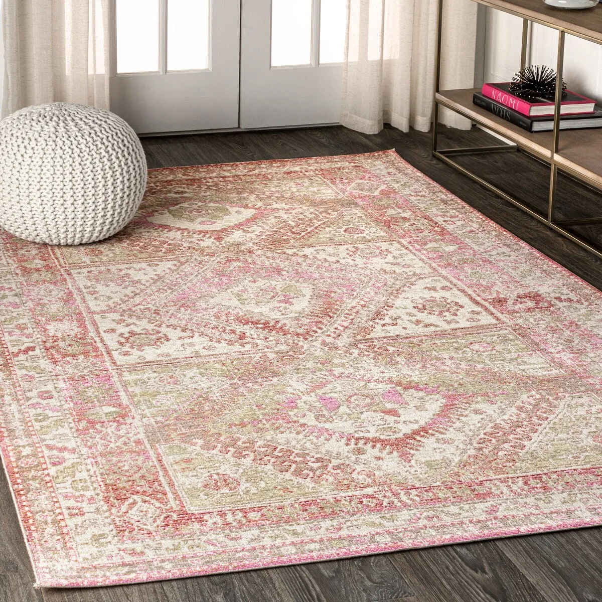 JONATHAN Y Alhambra Ornate Geometric Medallion Area Rug