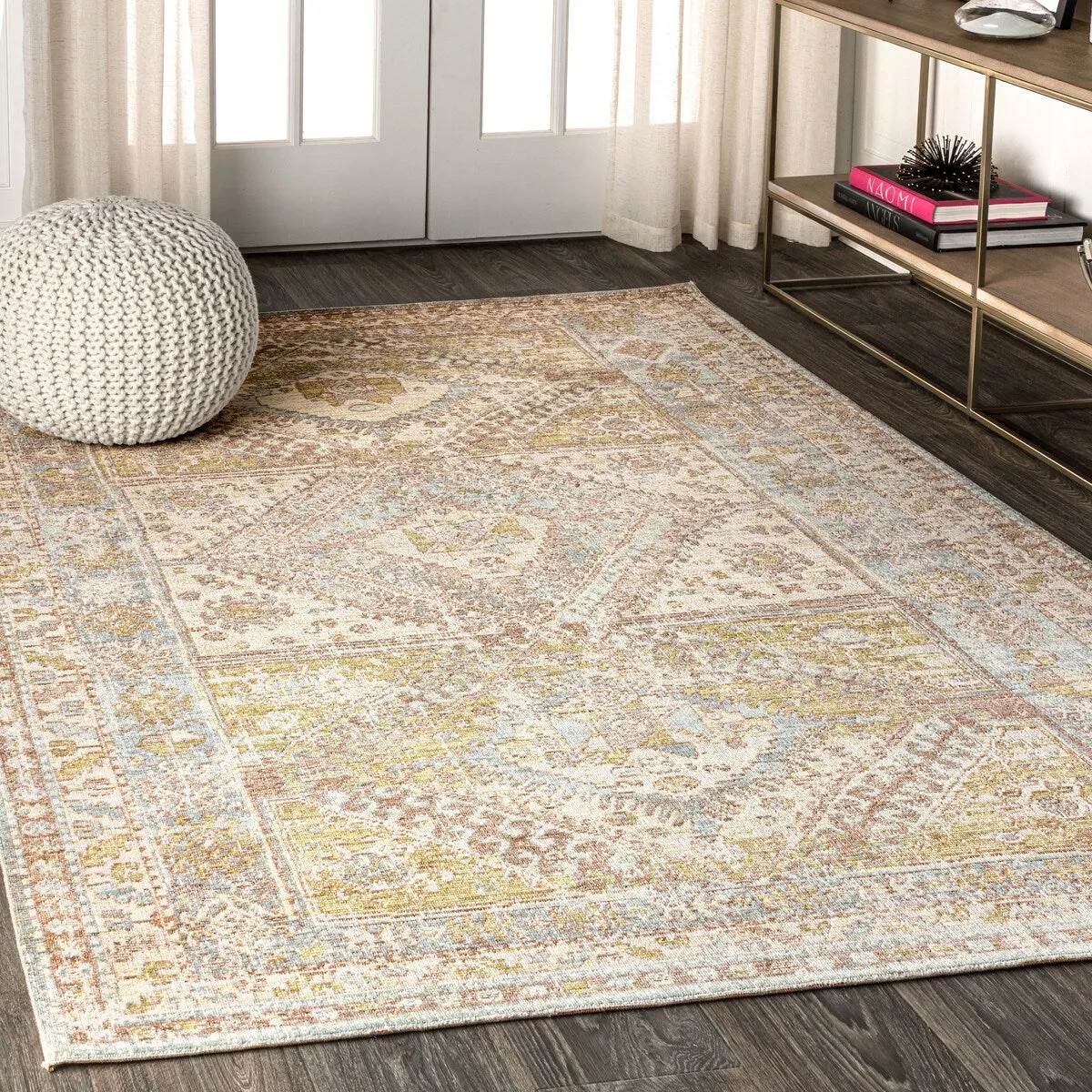 JONATHAN Y Alhambra Ornate Geometric Medallion Area Rug