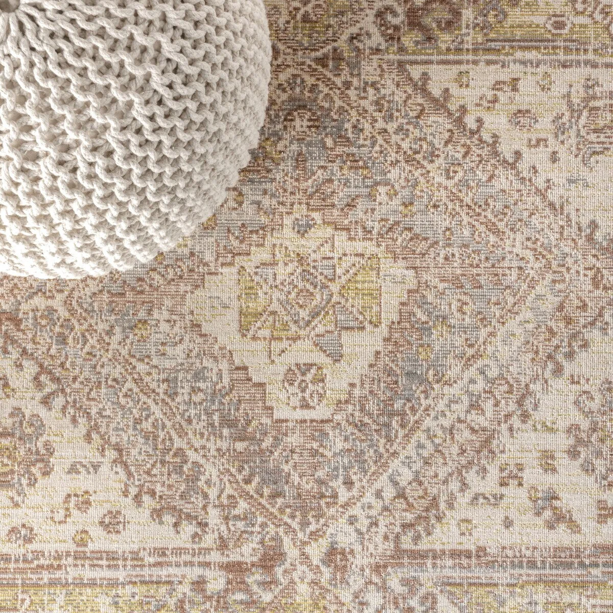 JONATHAN Y Alhambra Ornate Geometric Medallion Area Rug