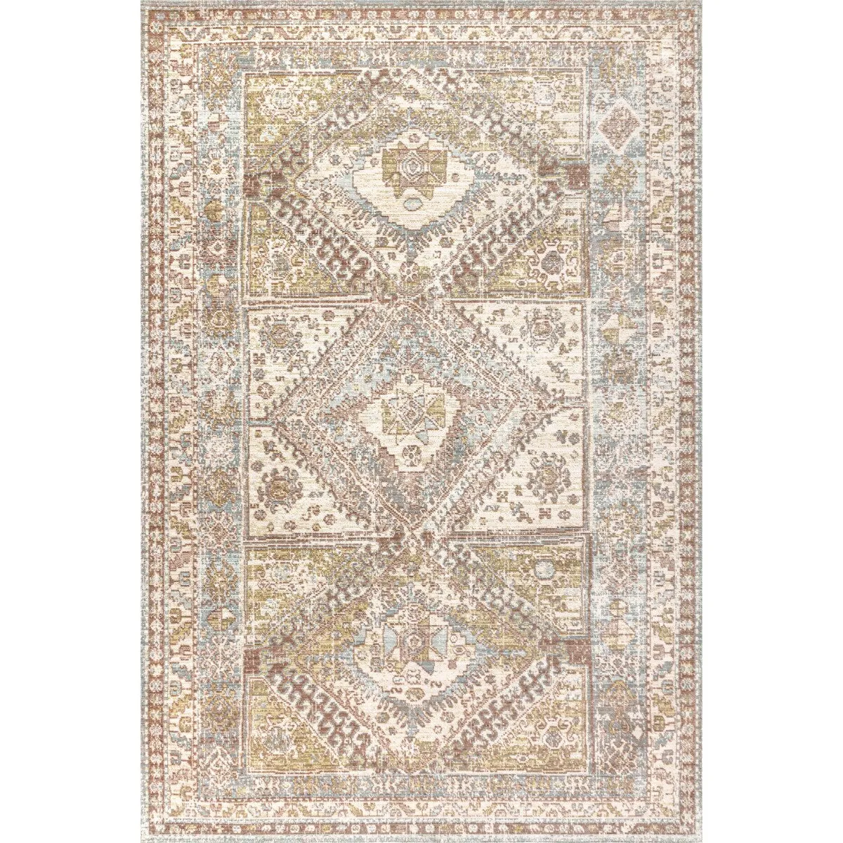 JONATHAN Y Alhambra Ornate Geometric Medallion Area Rug