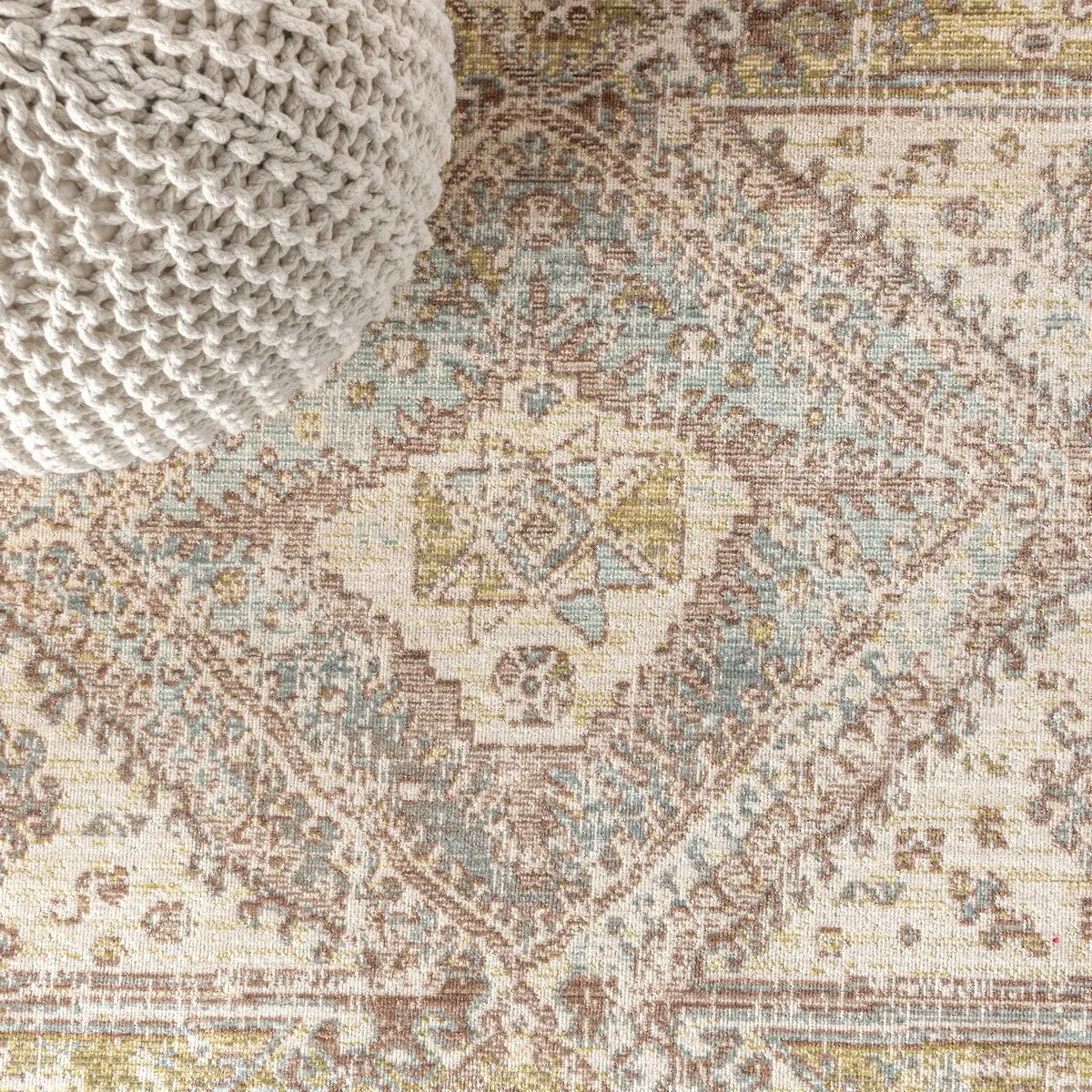 JONATHAN Y Alhambra Ornate Geometric Medallion Area Rug