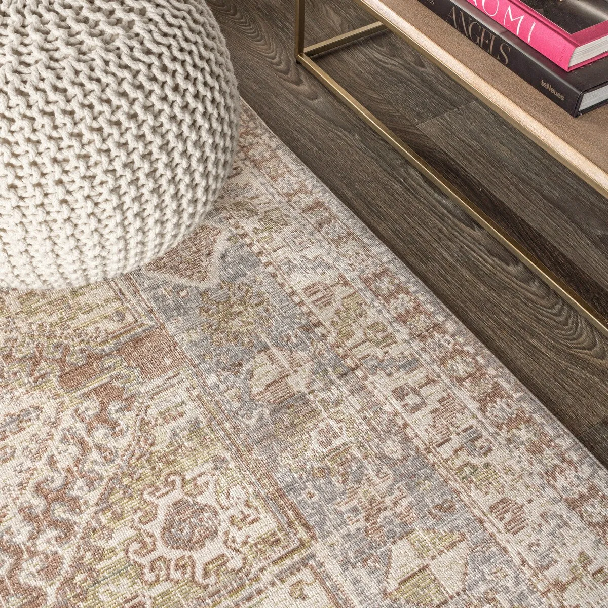 JONATHAN Y Alhambra Ornate Geometric Medallion Area Rug