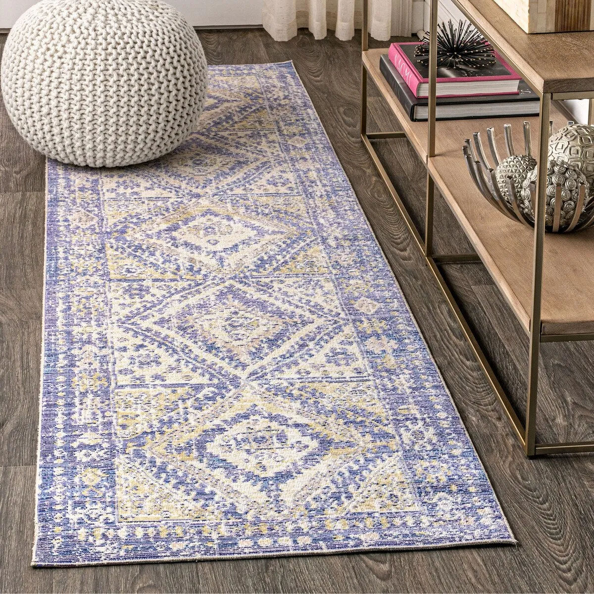 JONATHAN Y Alhambra Ornate Geometric Medallion Area Rug