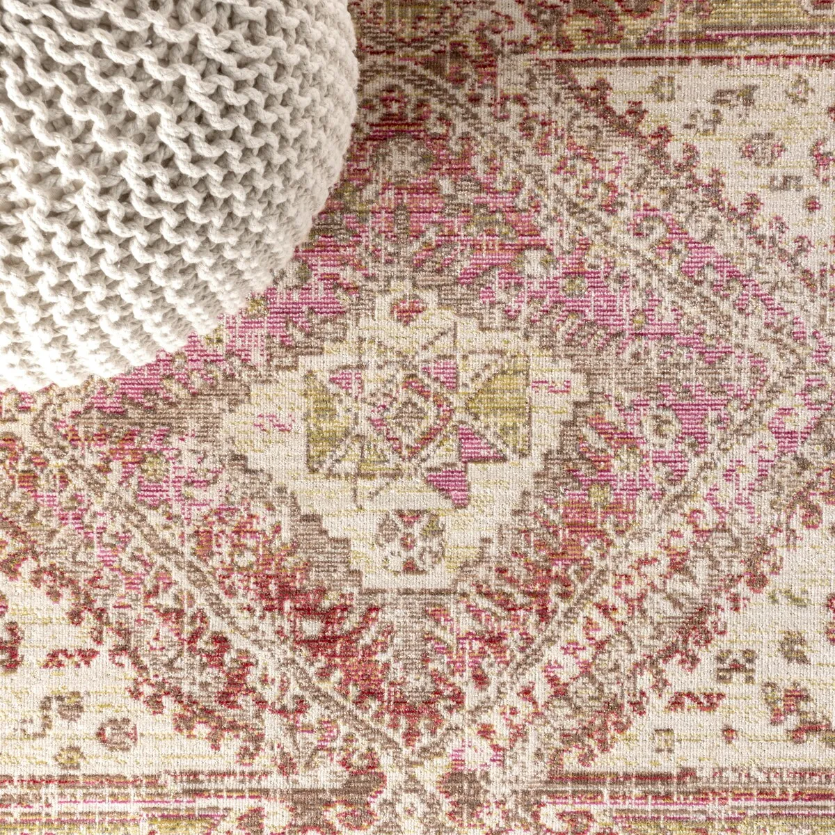 JONATHAN Y Alhambra Ornate Geometric Medallion Area Rug