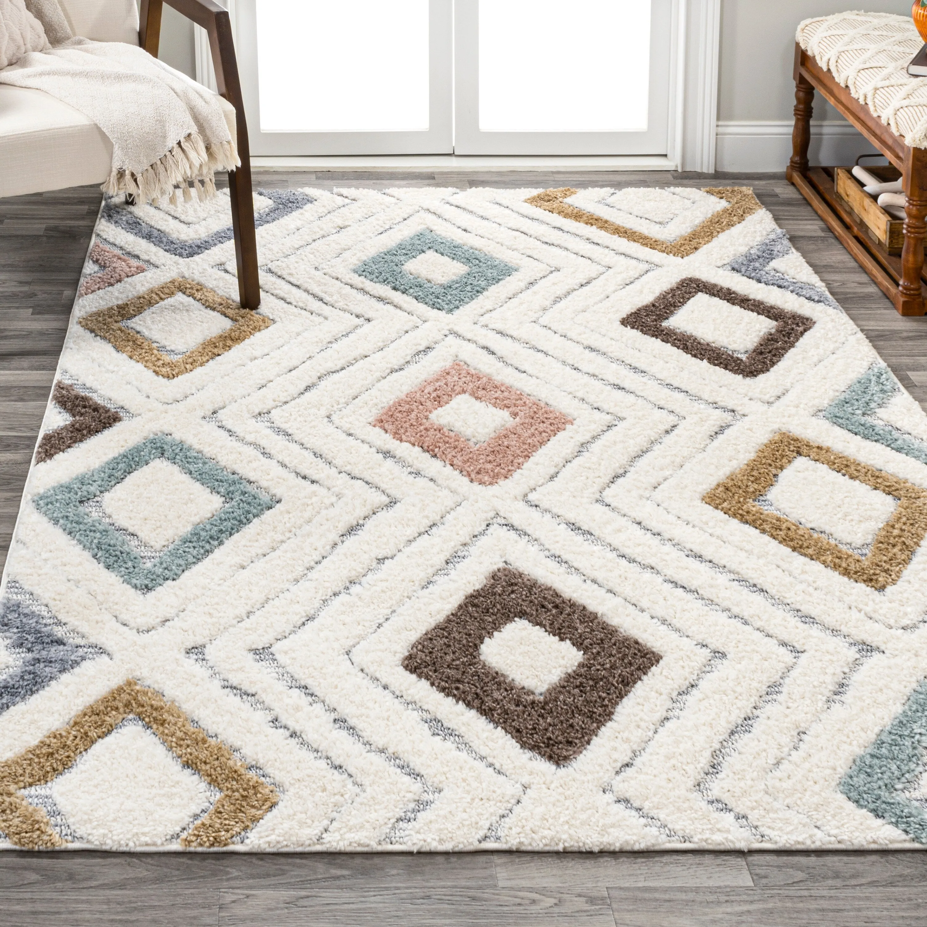 JONATHAN Y Aziza Beach Strie' Striped Area Rug