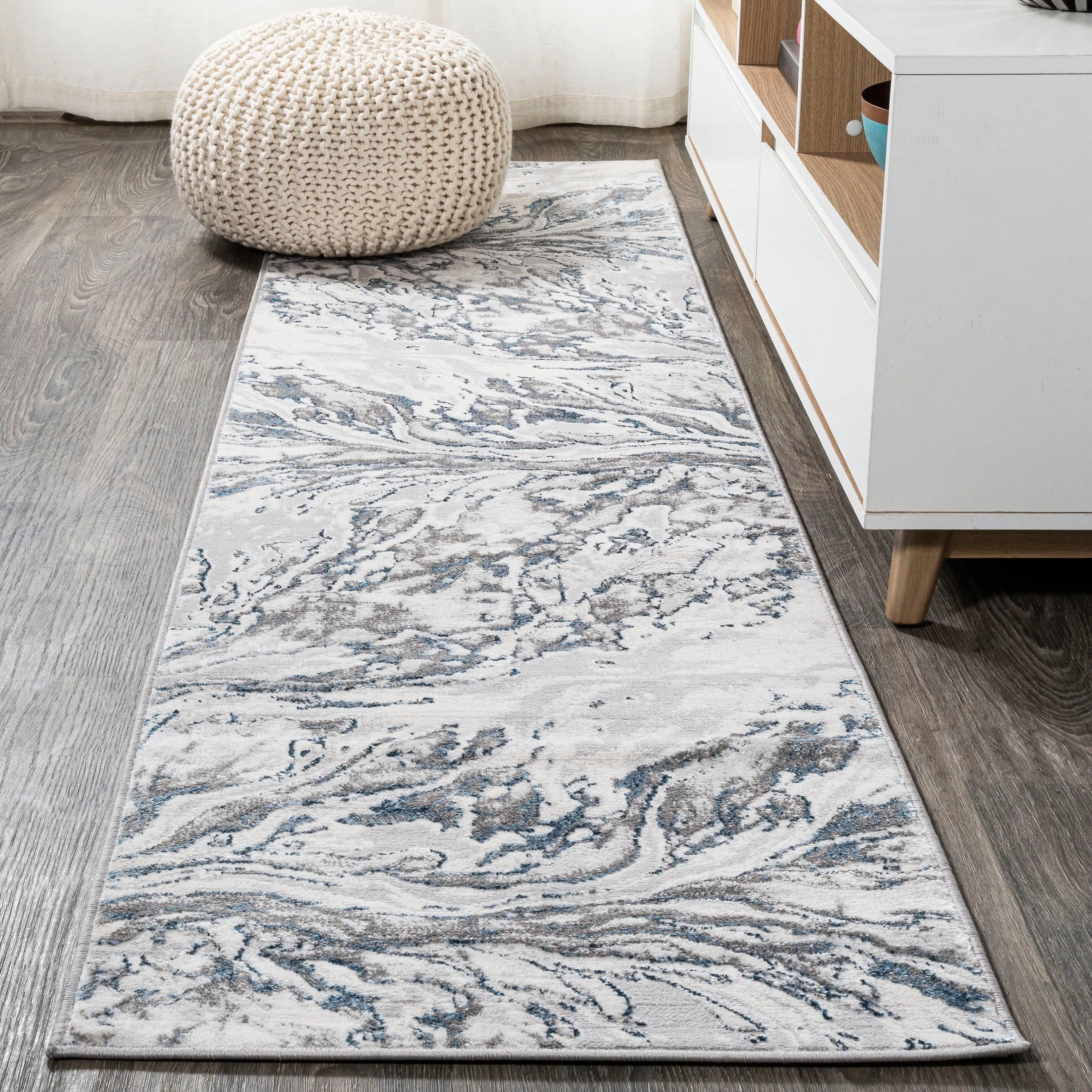JONATHAN Y Batten Marbled Abstract Area Rug
