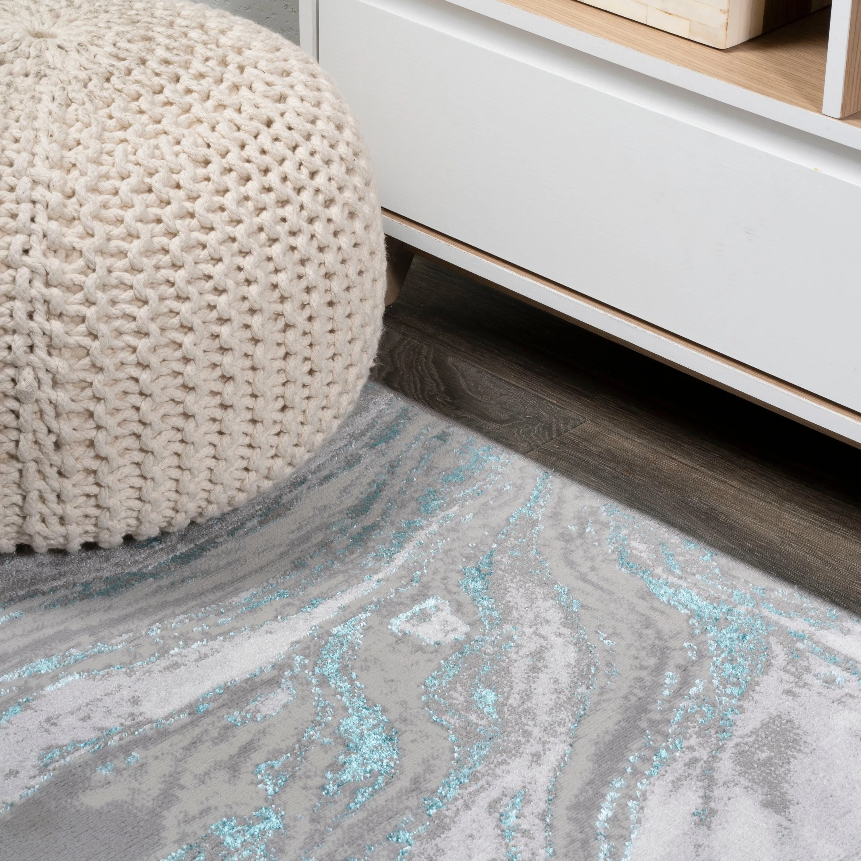 JONATHAN Y Batten Marbled Abstract Area Rug