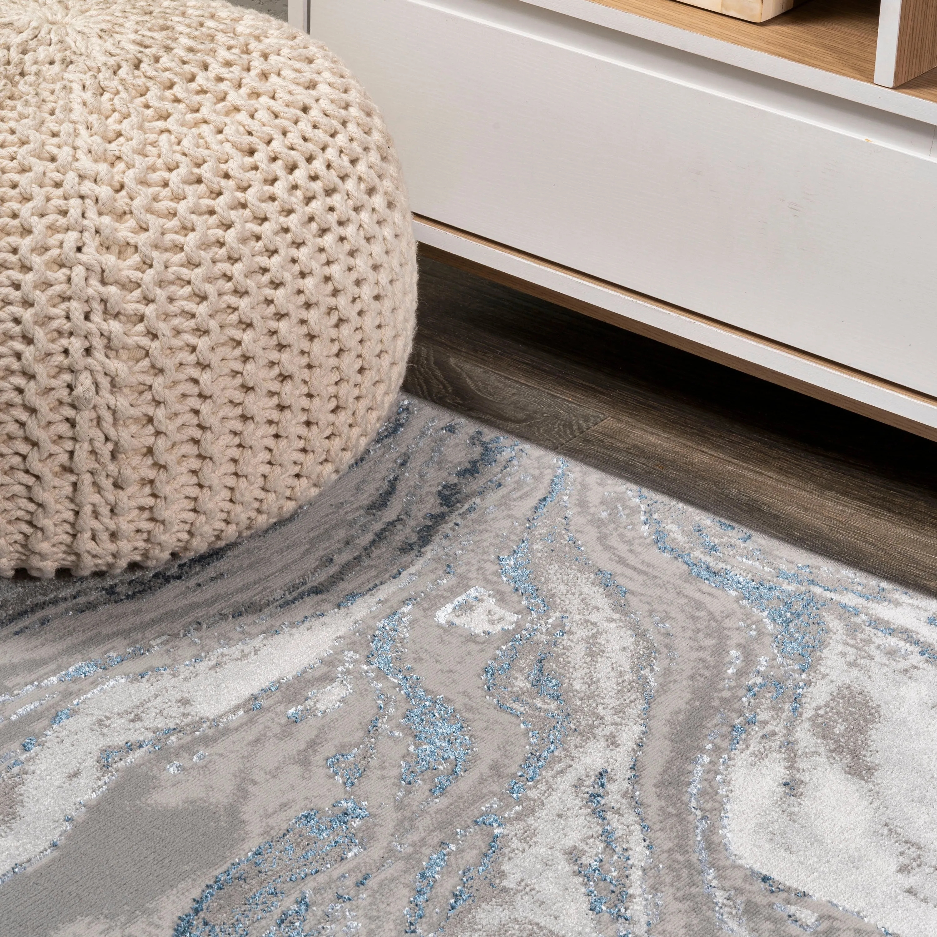 JONATHAN Y Batten Marbled Abstract Area Rug