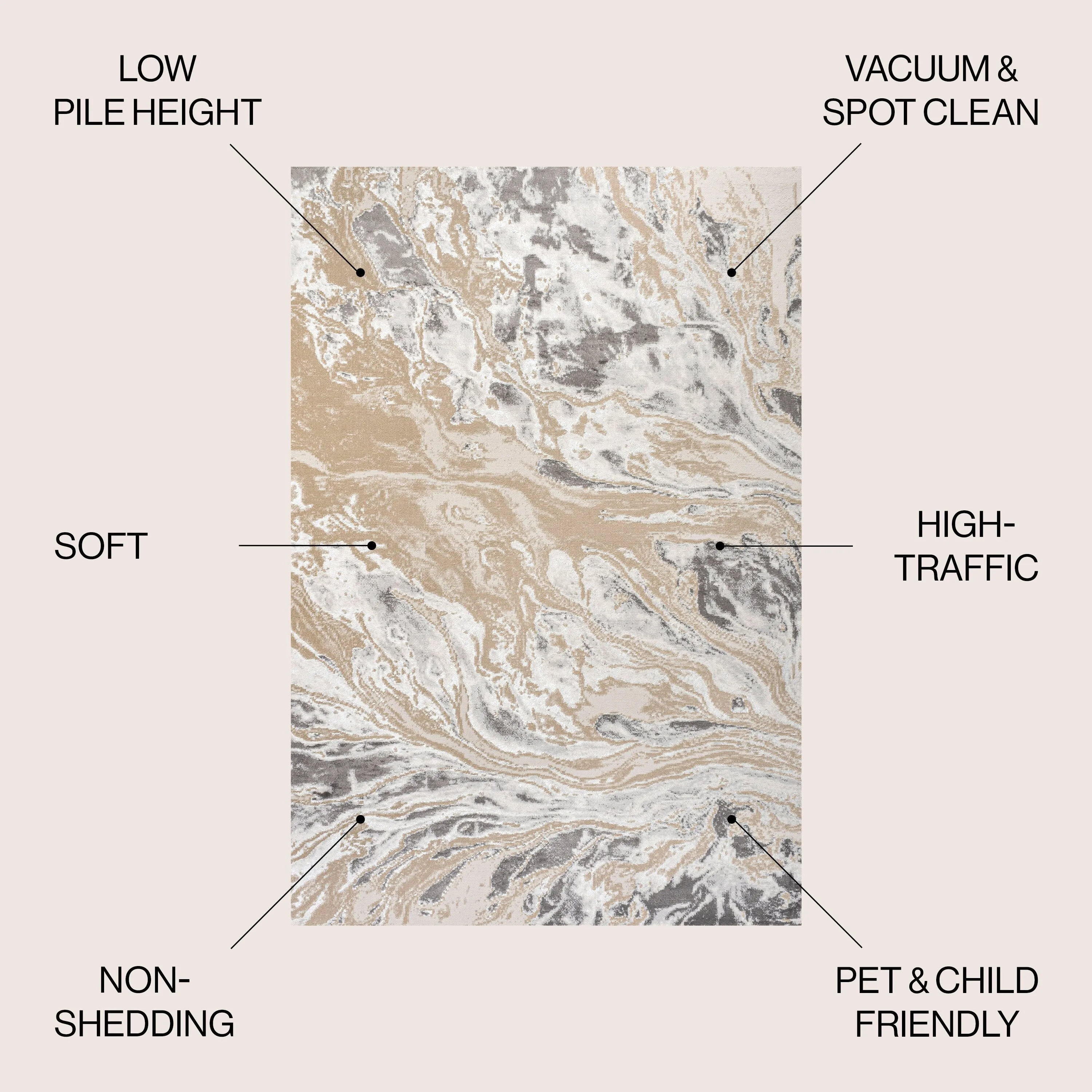 JONATHAN Y Batten Marbled Abstract Area Rug