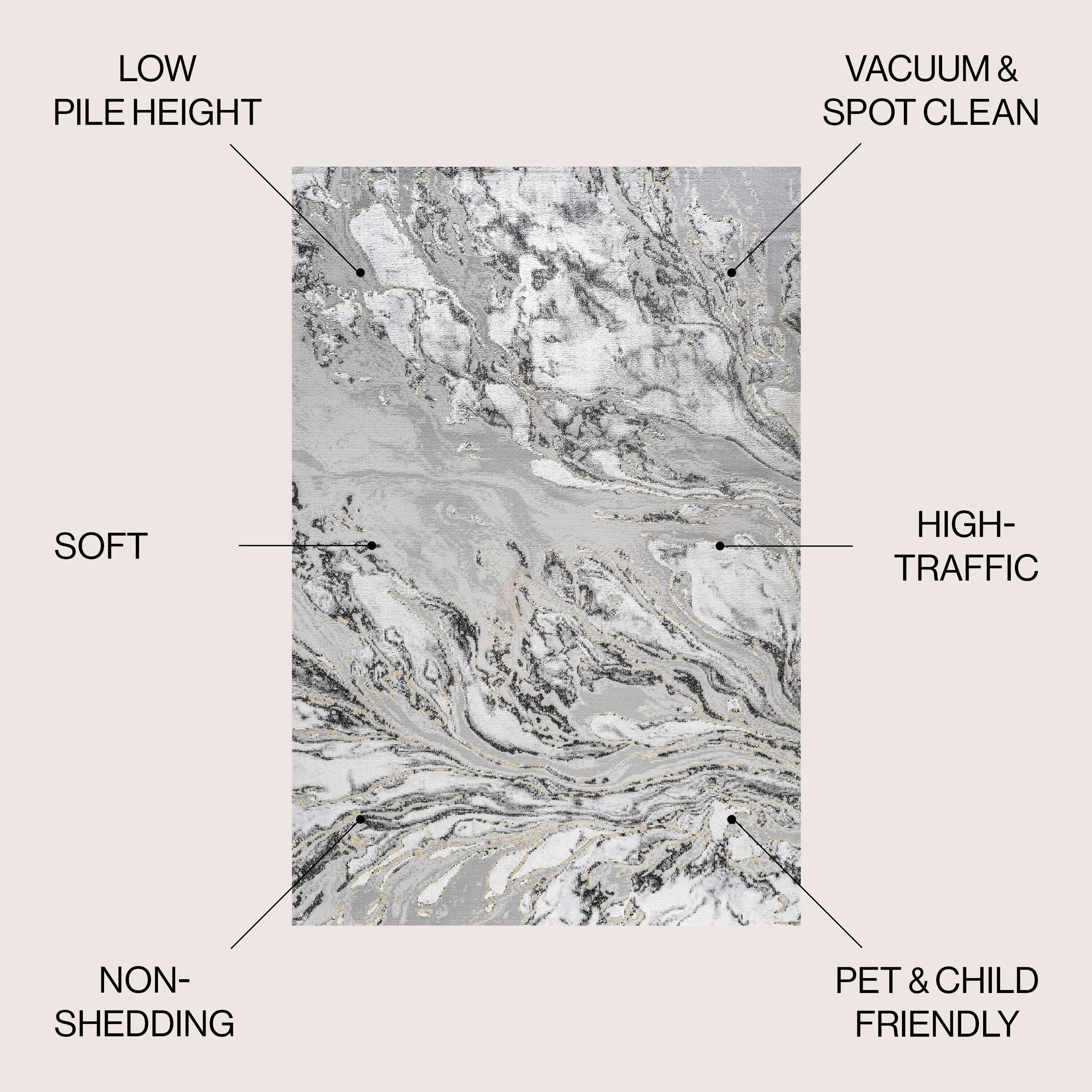 JONATHAN Y Batten Marbled Abstract Area Rug
