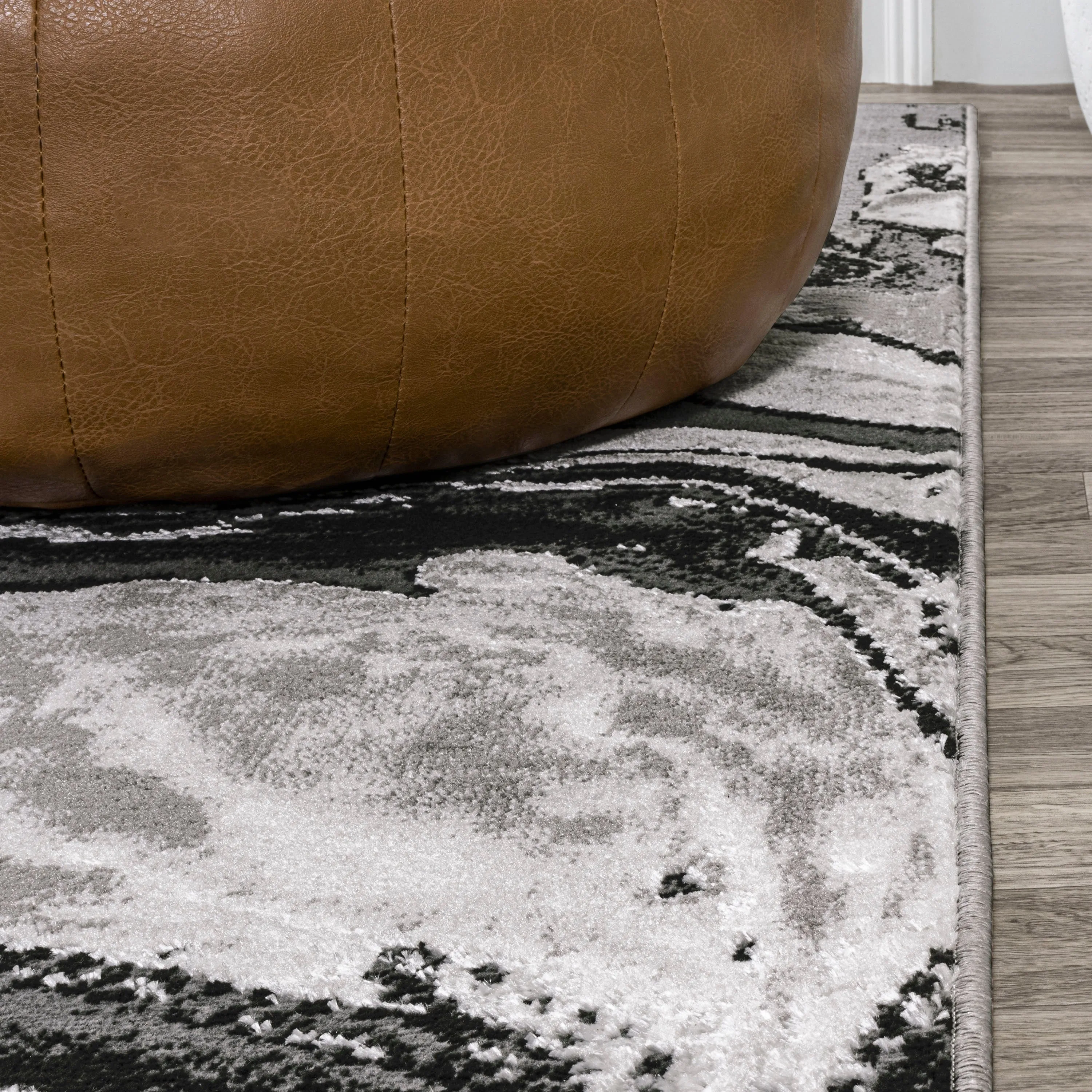 JONATHAN Y Batten Marbled Abstract Area Rug