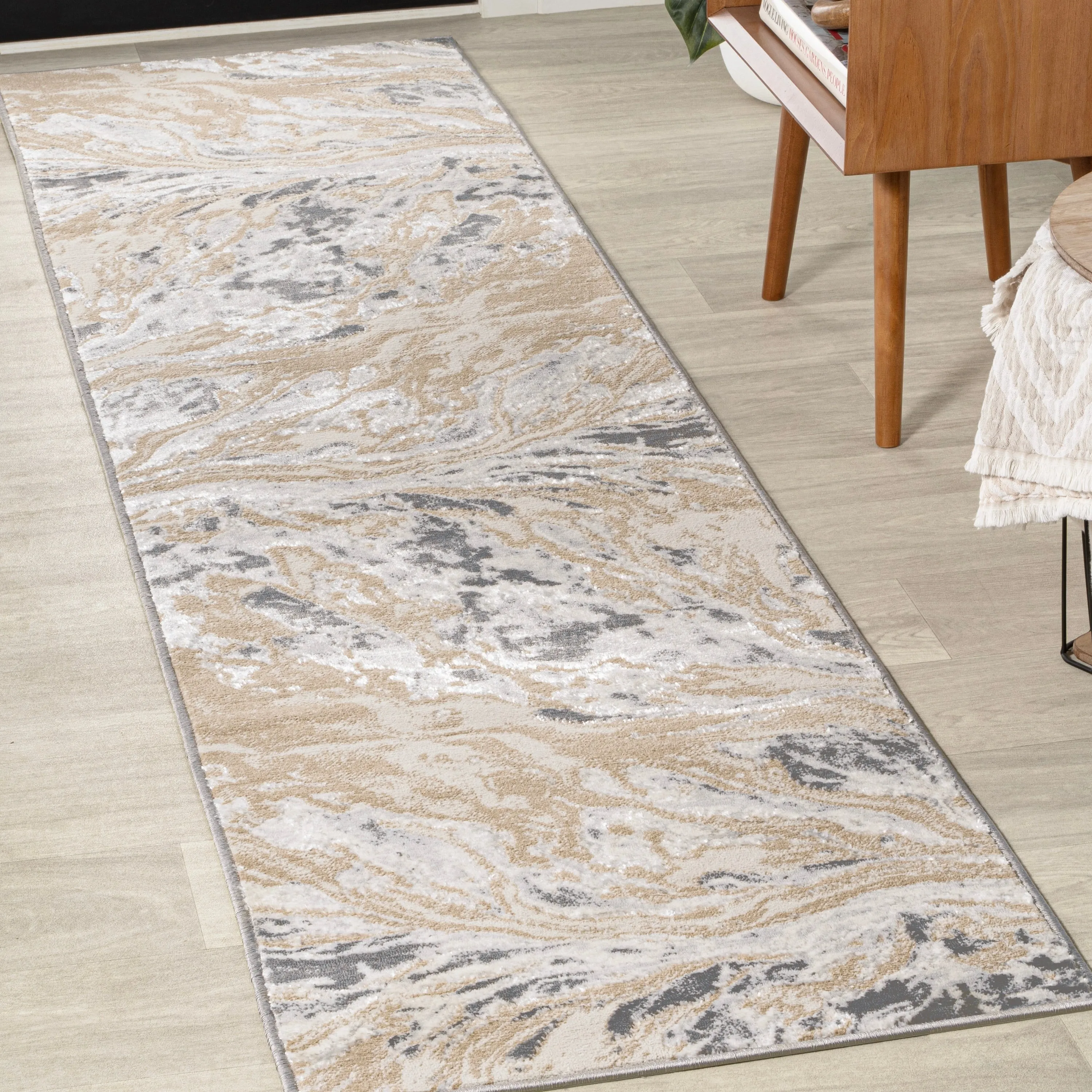 JONATHAN Y Batten Marbled Abstract Area Rug