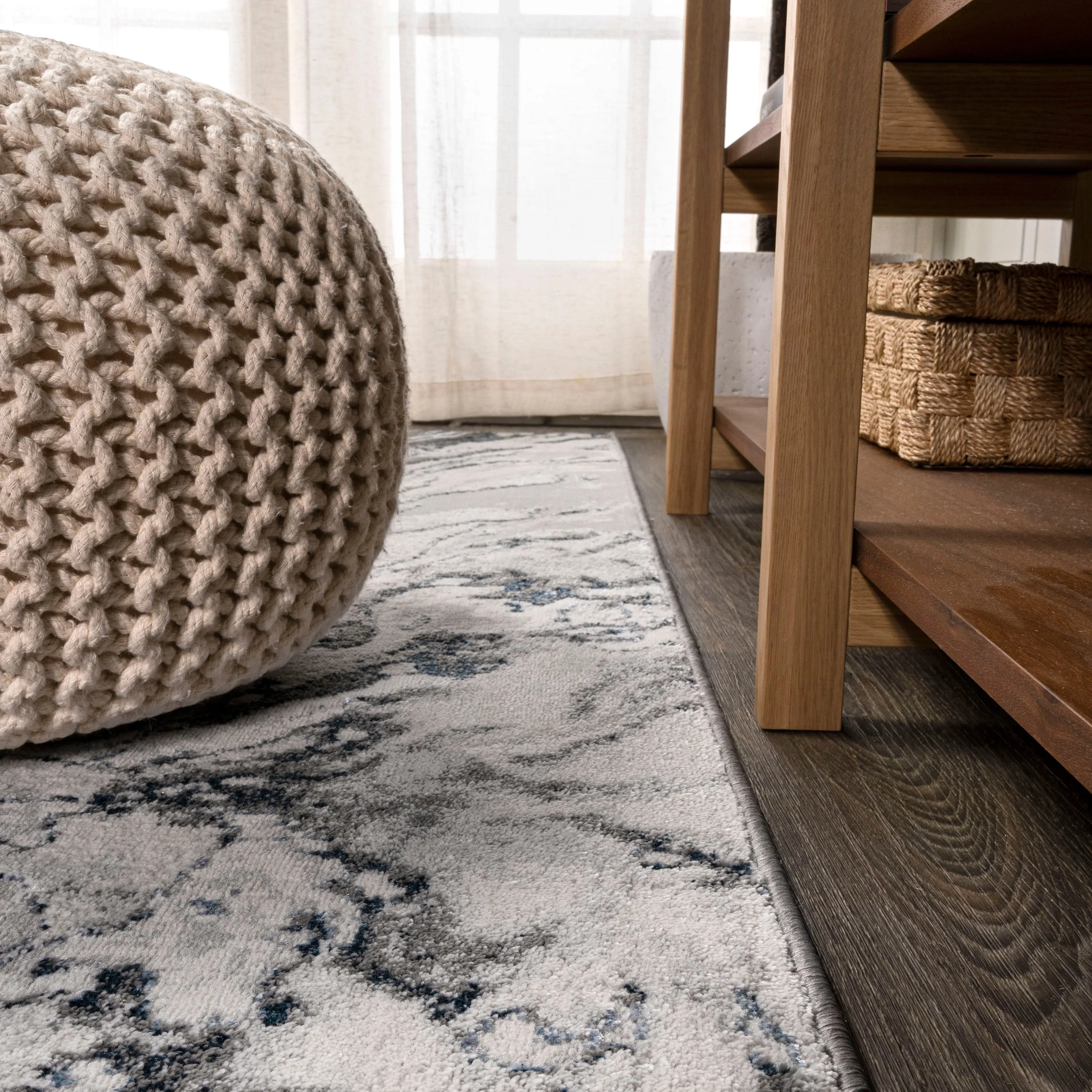 JONATHAN Y Batten Marbled Abstract Area Rug