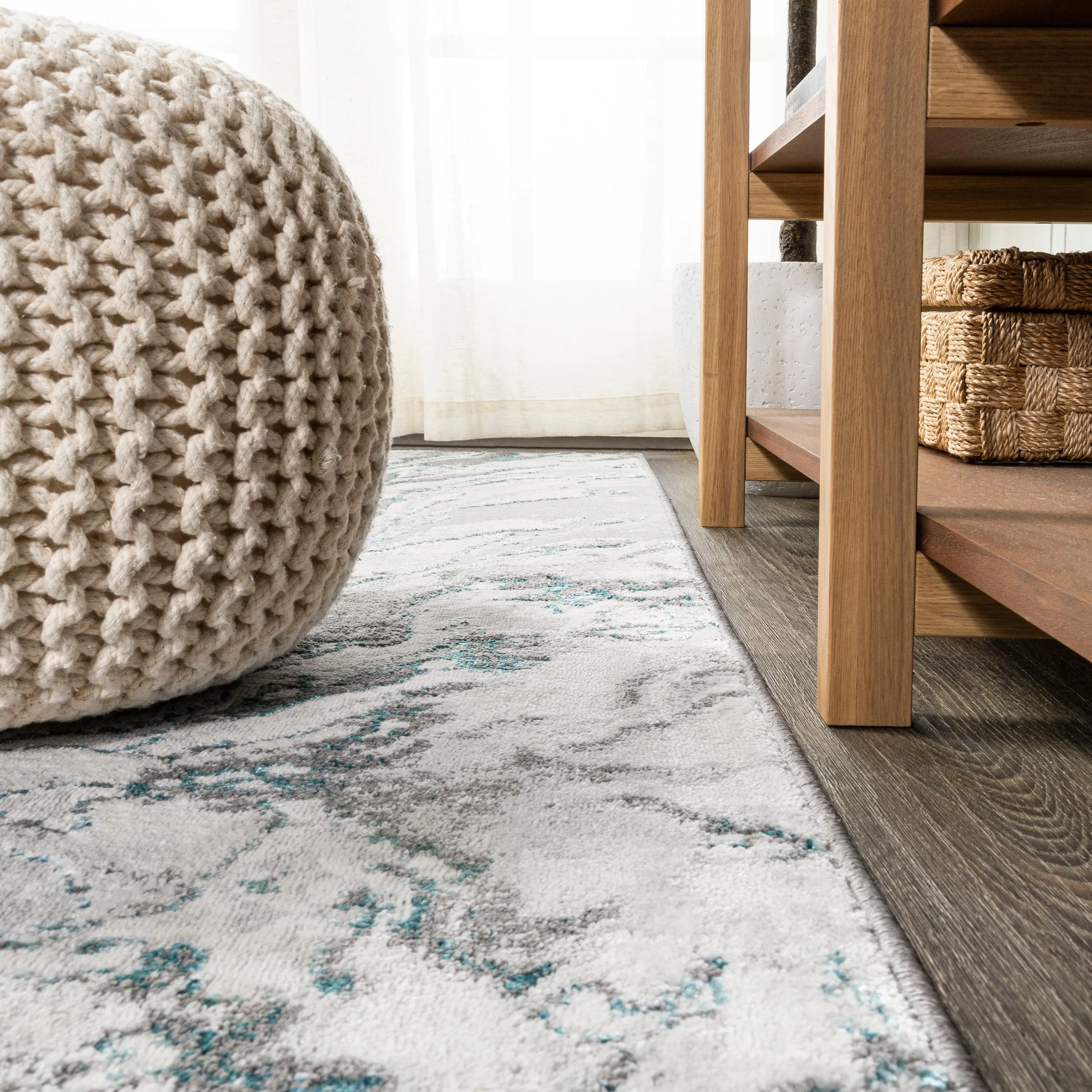 JONATHAN Y Batten Marbled Abstract Area Rug