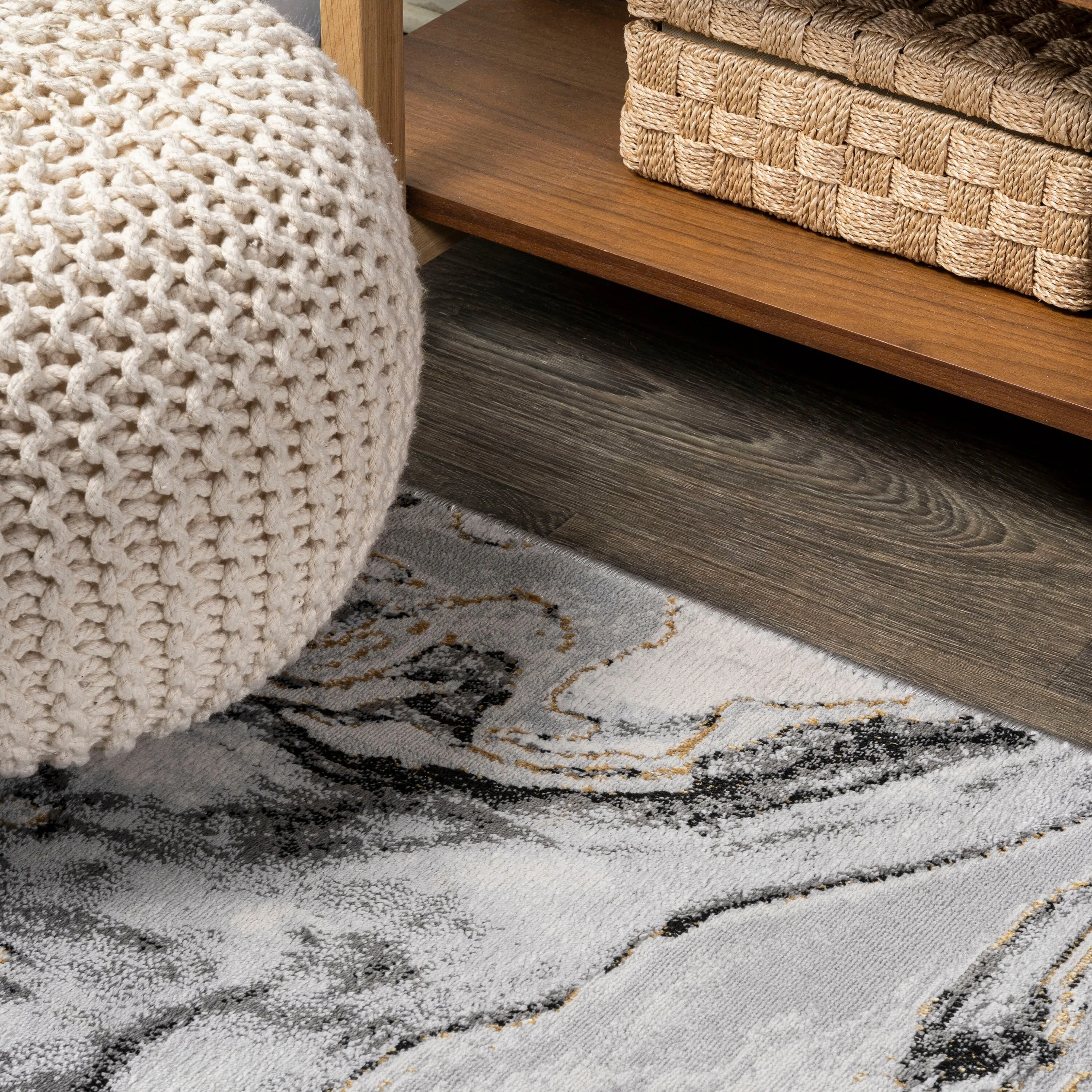 JONATHAN Y Batten Marbled Abstract Area Rug