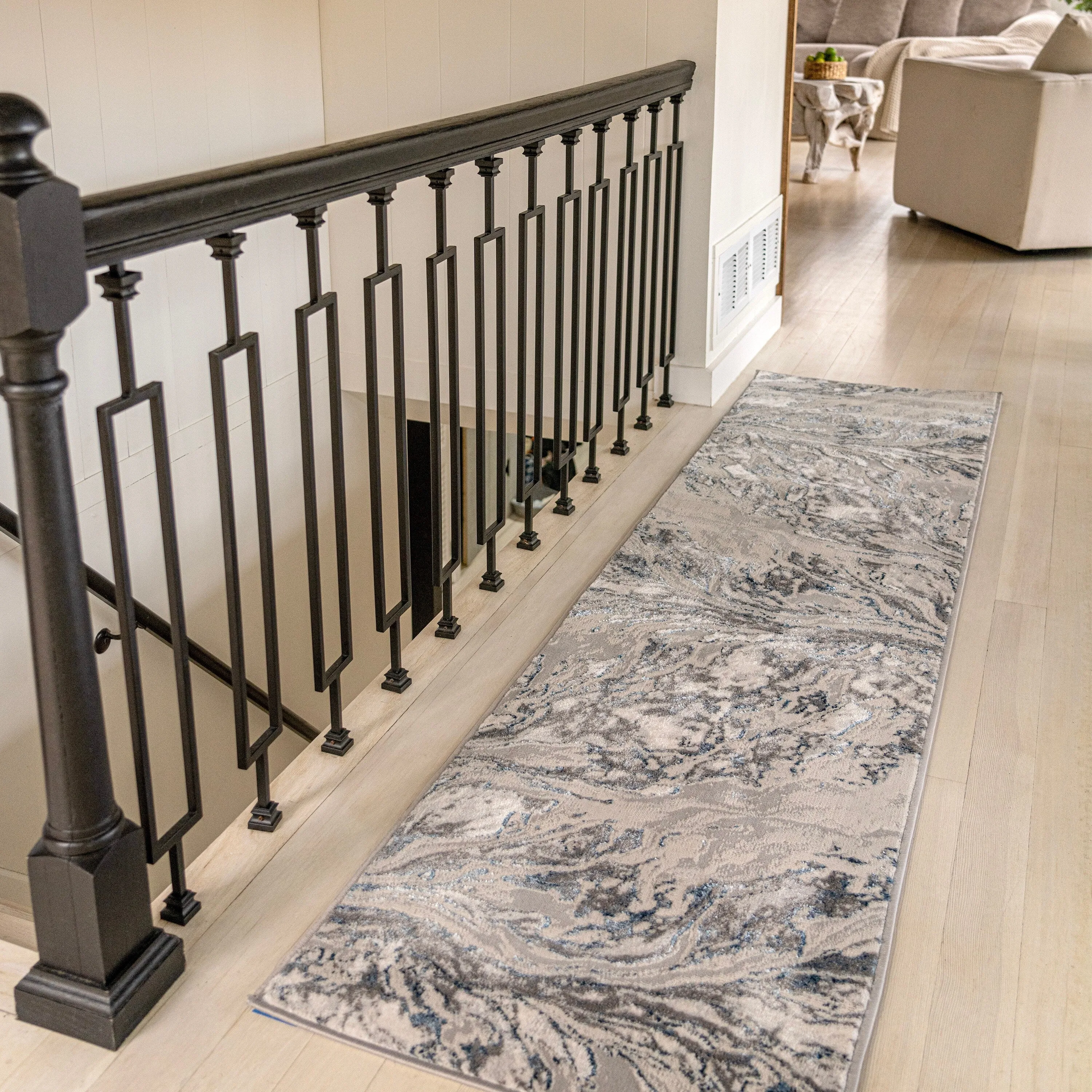 JONATHAN Y Batten Marbled Abstract Area Rug