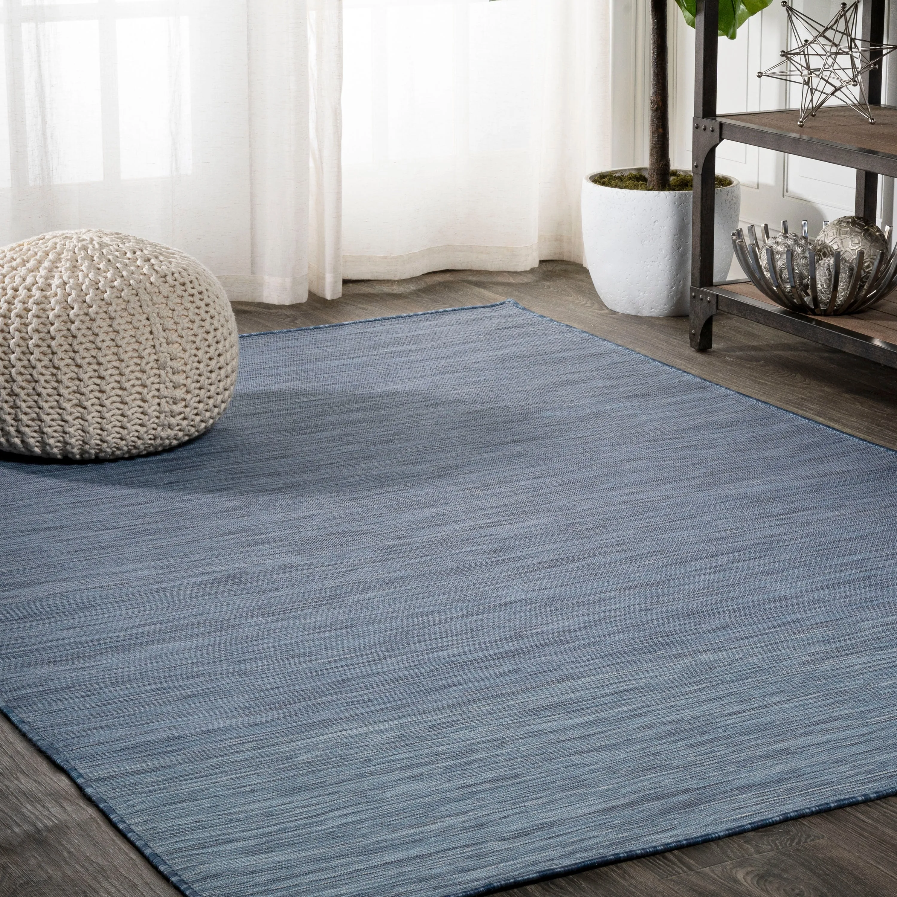 JONATHAN Y Bo Modern Flatweave Solid Area Rug